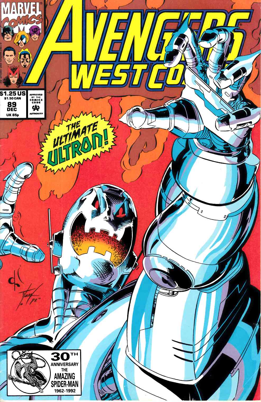 Avengers West Coast #87 Fine (6.0) [Marvel Comic] THUMBNAIL