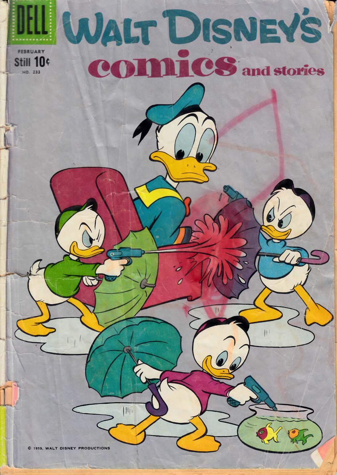 Walt Disney's Comics & Stories #233 Fair/Good (1.5) [Dell Comic] LARGE