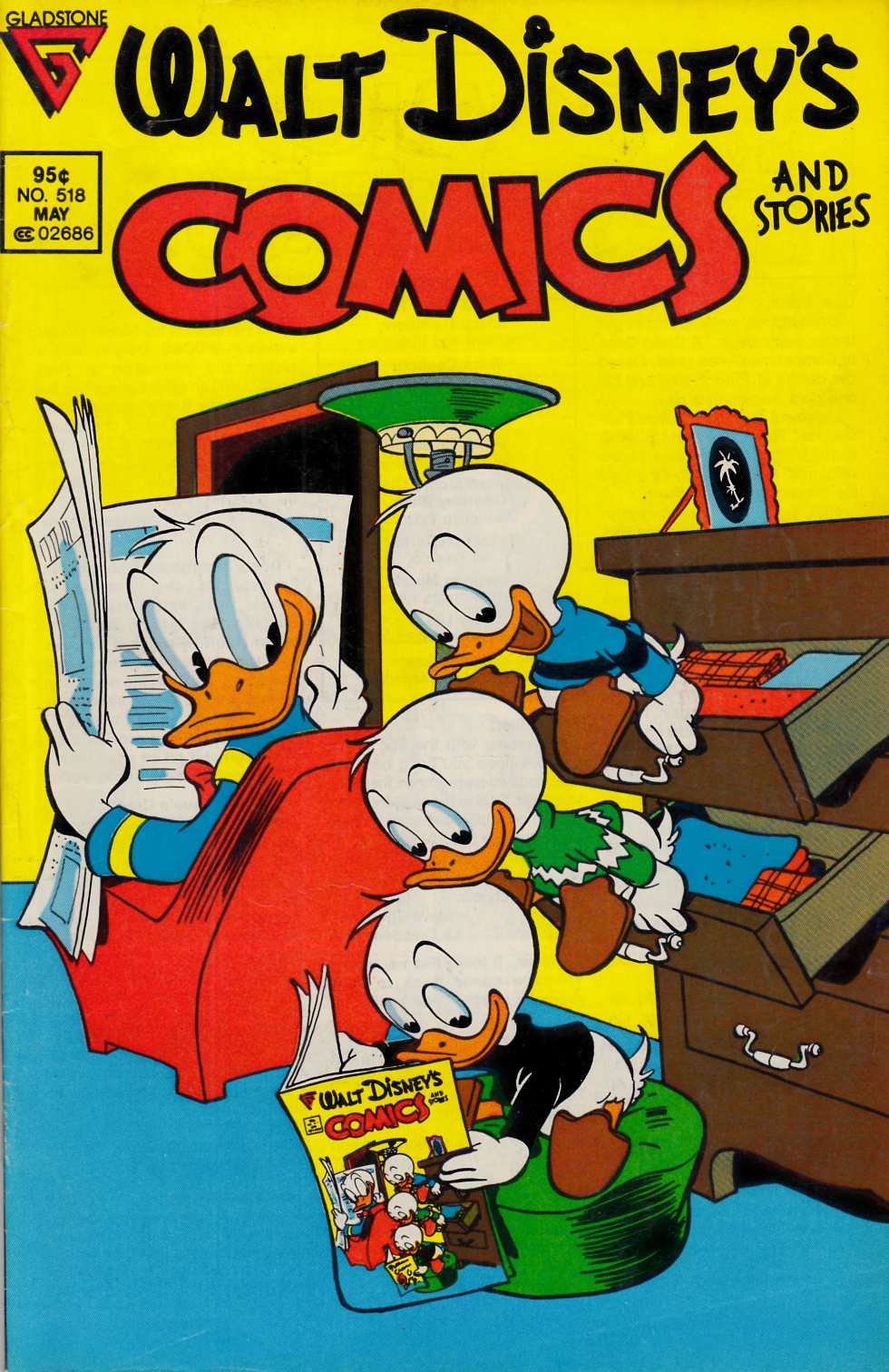 Walt Disney's Comics & Stories #518 Fine (6.0) [Gladstone Comic] LARGE