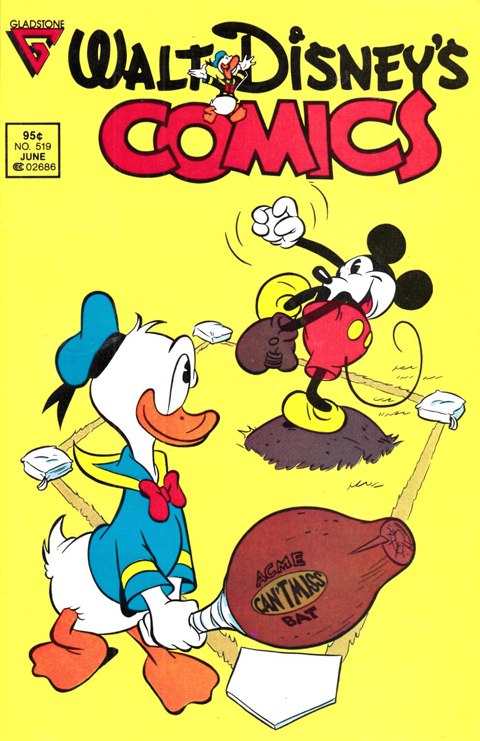 Walt Disney's Comics & Stories #519 Fine (6.0) [Gladstone Comic] LARGE