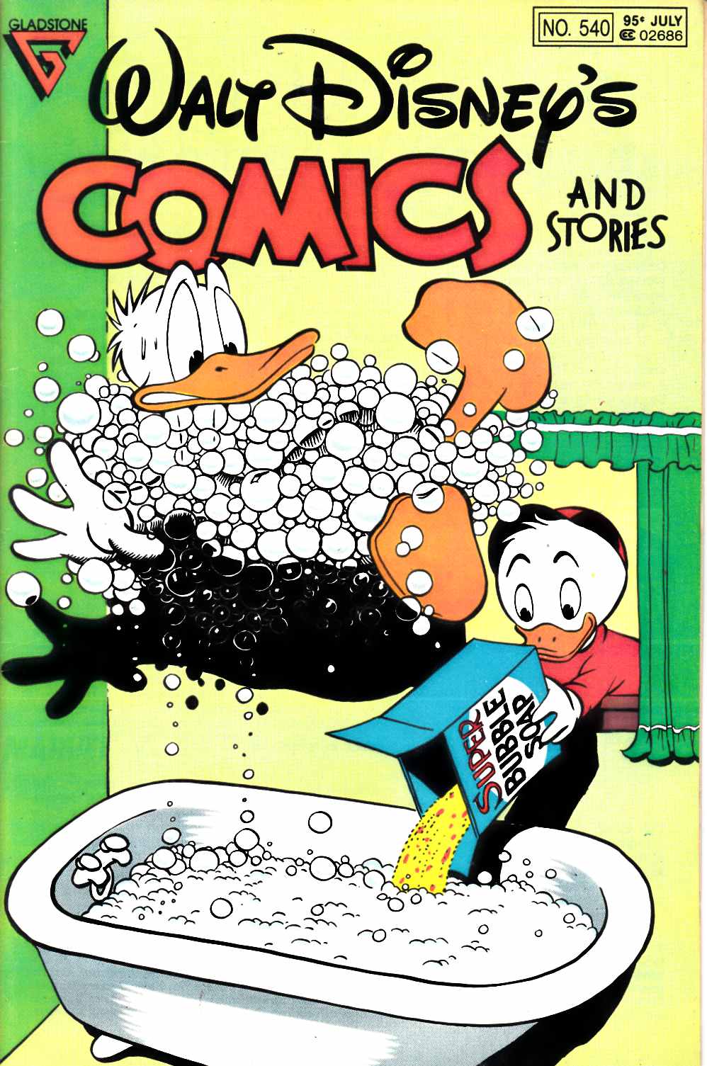 Walt Disney's Comics & Stories #540 Fine Plus (6.5) [Gladstone Comic] LARGE