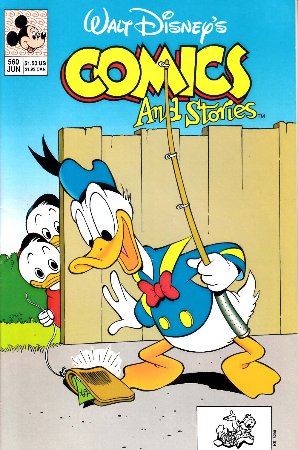 Walt Disney's Comics & Stories #560 Fine Plus (6.5) [Gladstone Comic] LARGE