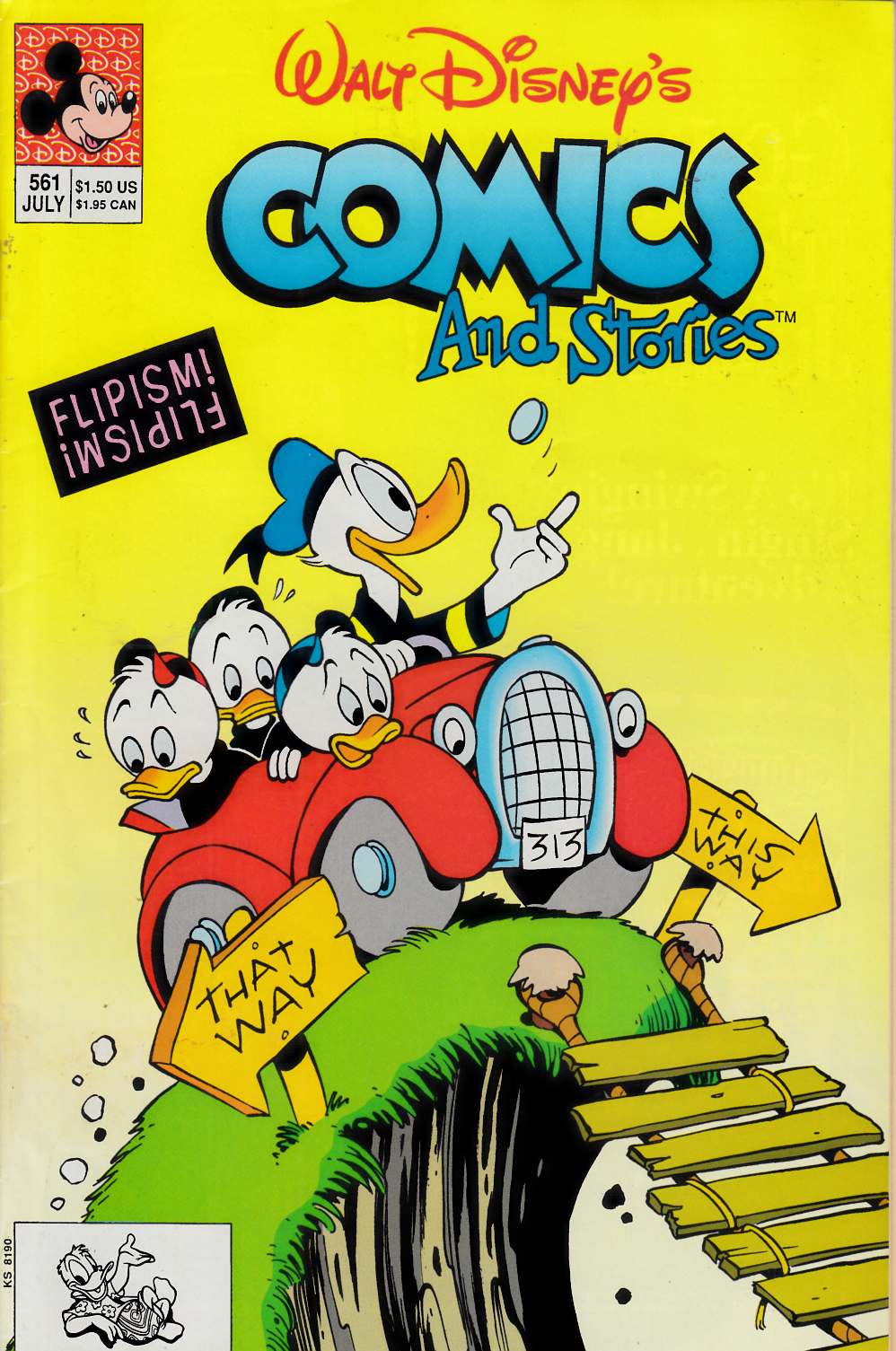 Walt Disney's Comics & Stories #561 Fine Plus (6.5) [Gladstone Comic] LARGE