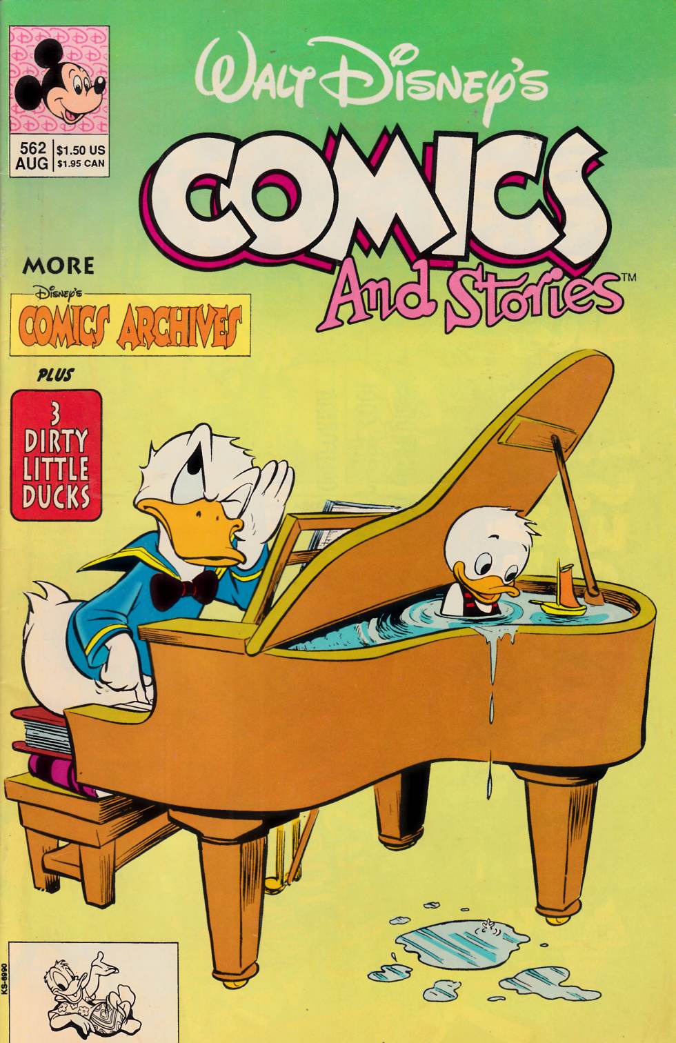 Walt Disney's Comics & Stories #562 Fine (6.0) [Gladstone Comic] LARGE