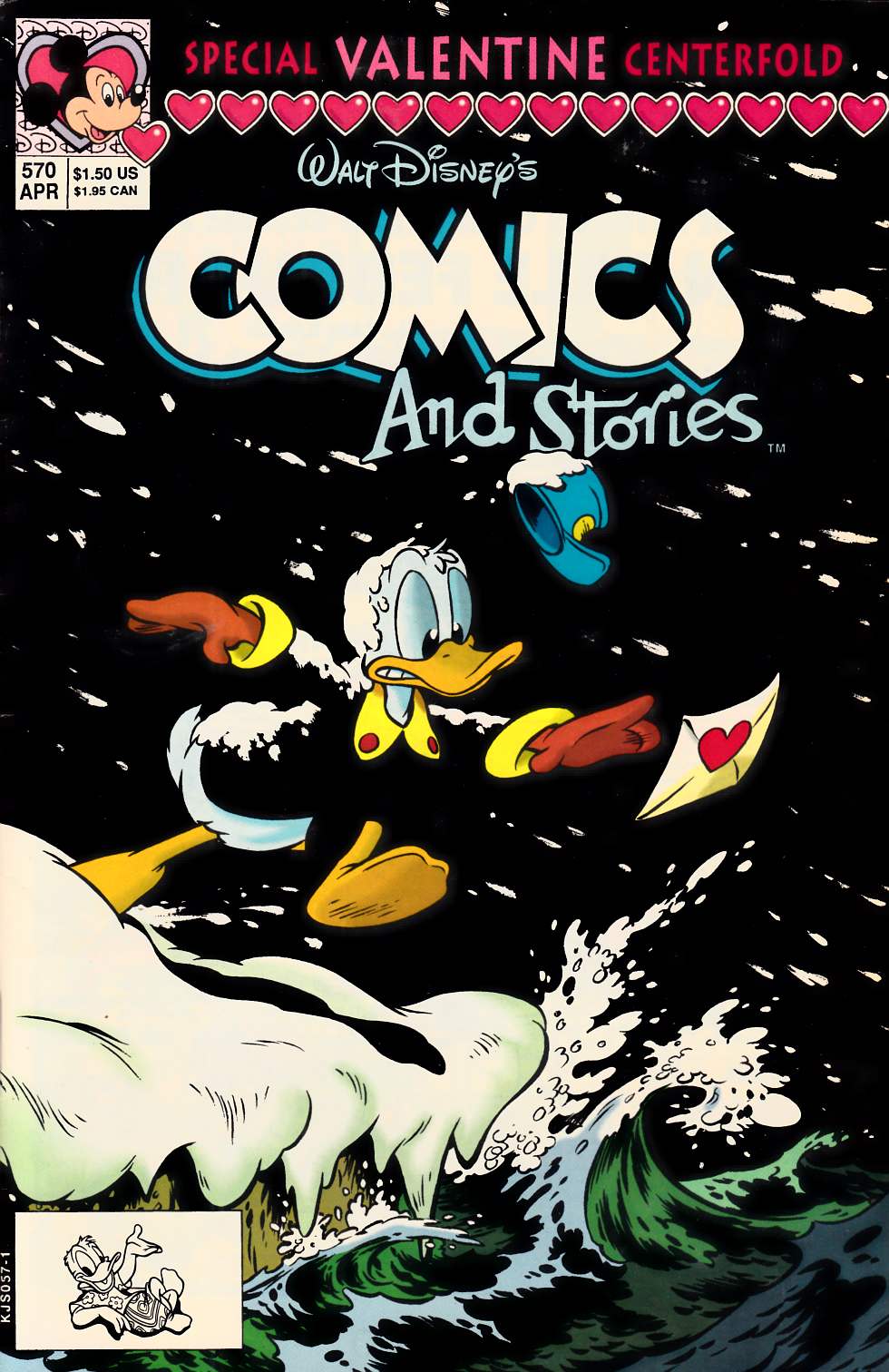 Walt Disney's Comics & Stories #570 Fine (6.0) [Gladstone Comic] LARGE