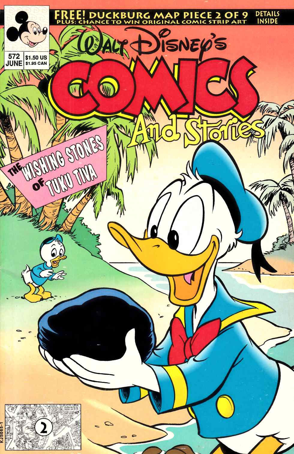 Walt Disney's Comics & Stories #572 Fine (6.0) [Gladstone Comic] THUMBNAIL