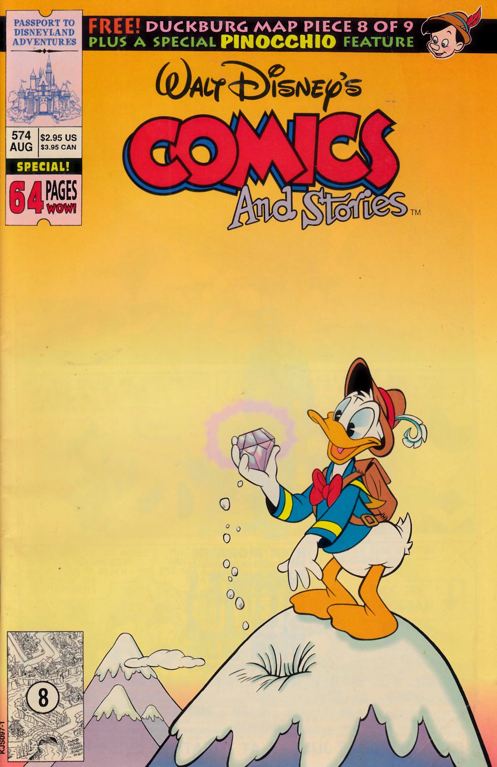Walt Disney's Comics & Stories #574 Fine (6.0) [Gladstone Comic] LARGE