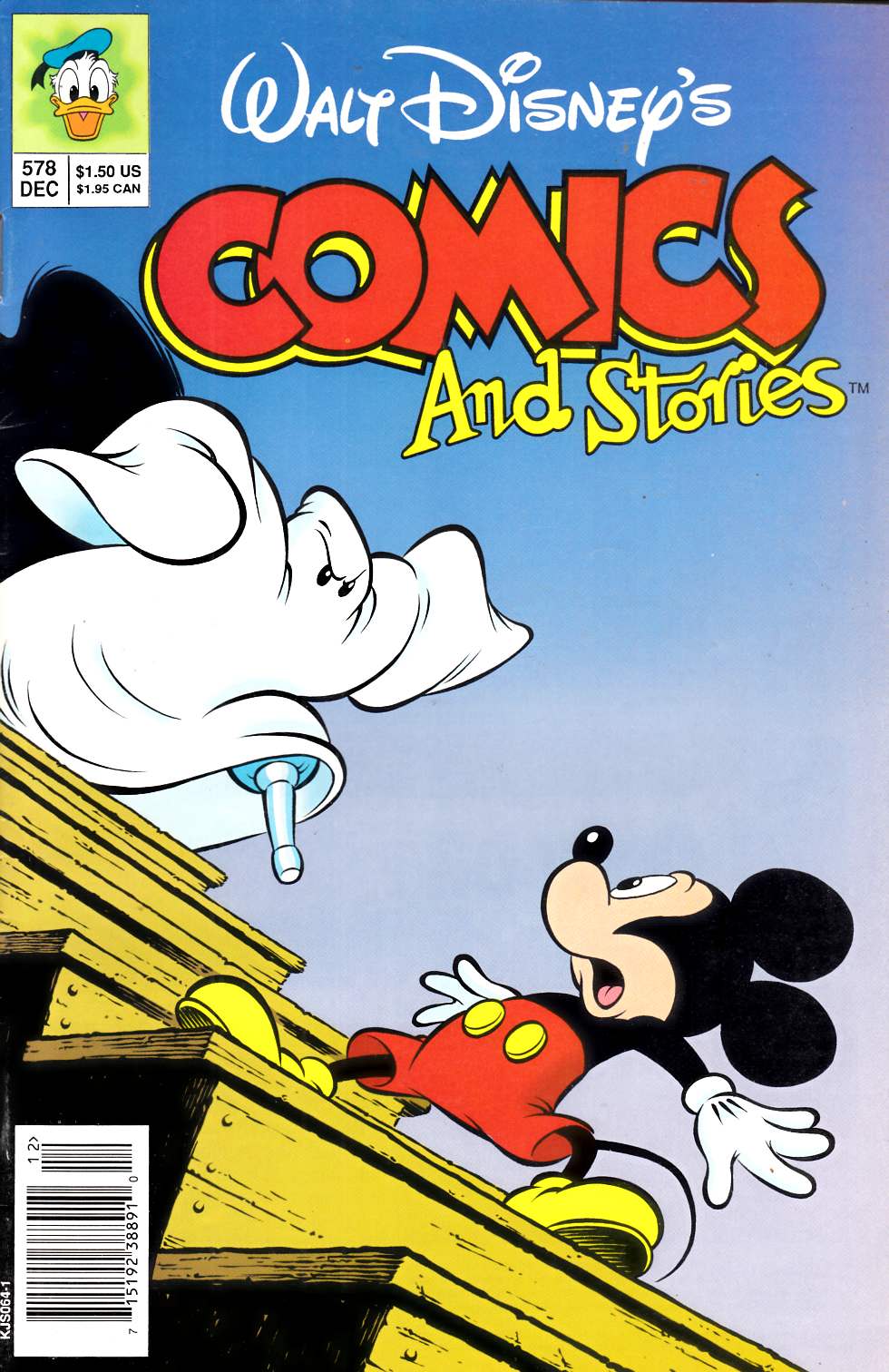 Walt Disney's Comics & Stories #578 Newsstand Edition Fine (6.0) [Gladstone Comic] LARGE