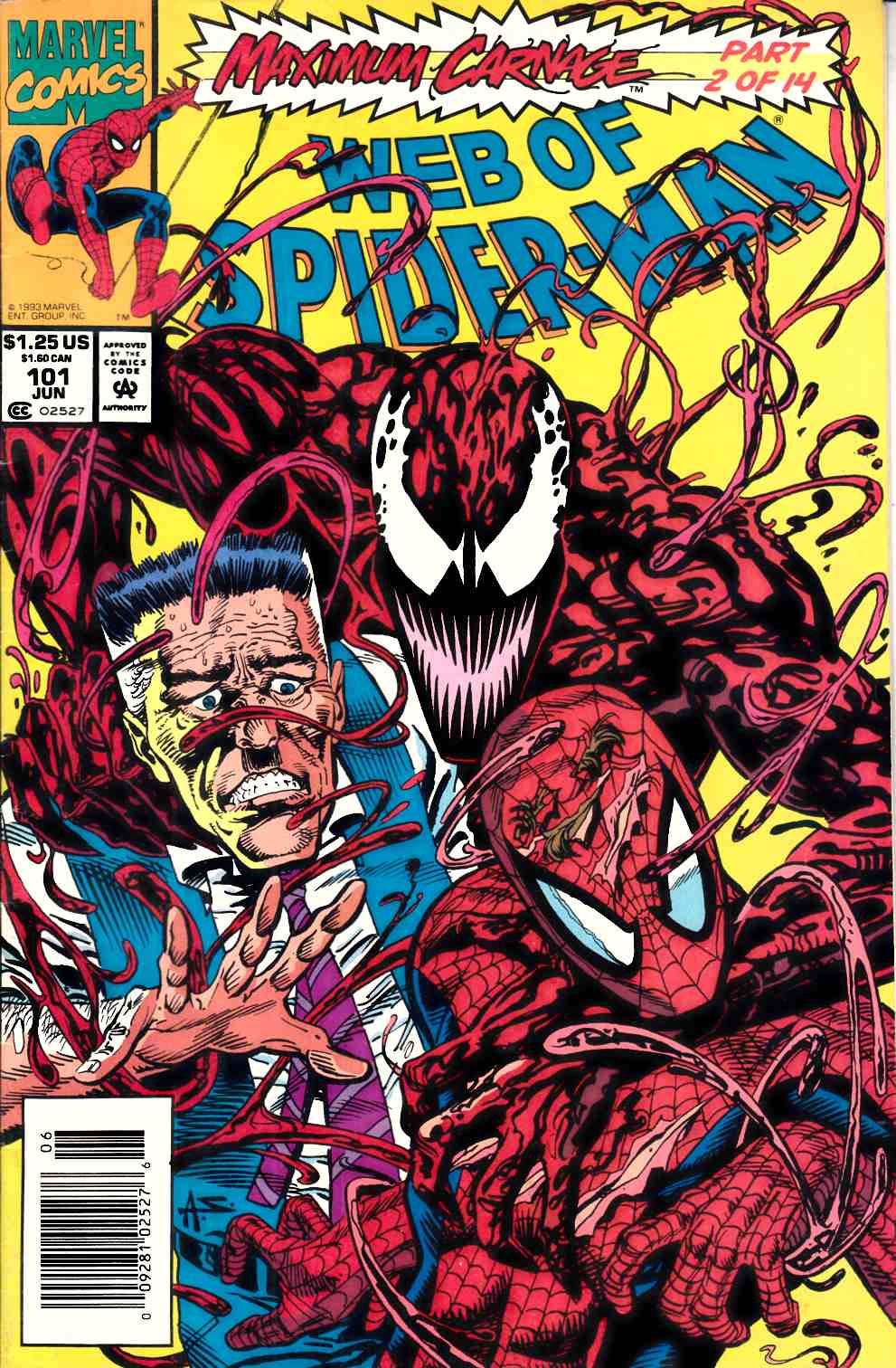 Web of Spider-Man #101 Newsstand Edition Very Good (4.0) [Marvel Comic] THUMBNAIL