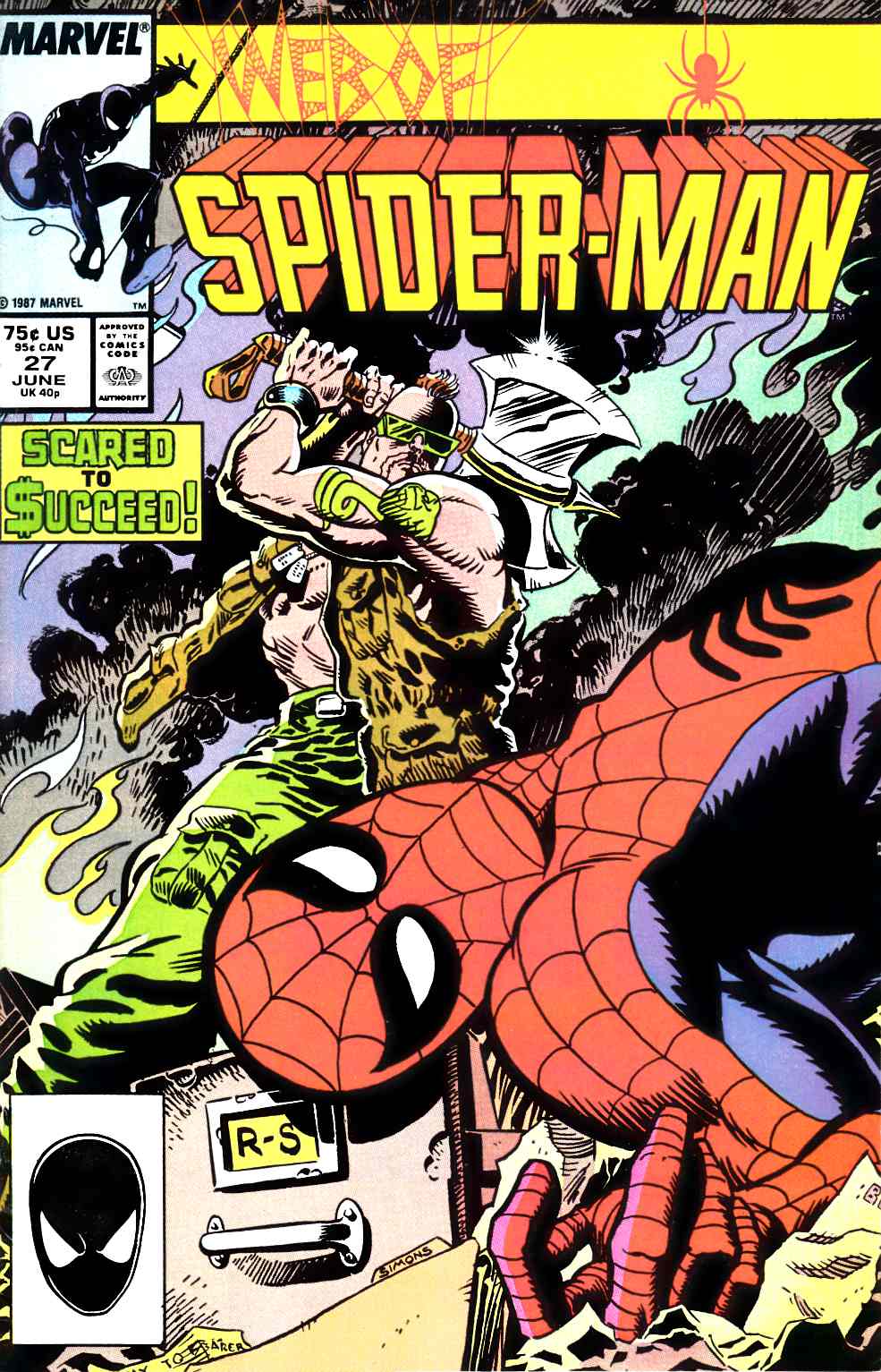 Web of Spider-Man #27 Fine (6.0) [Marvel Comic] LARGE