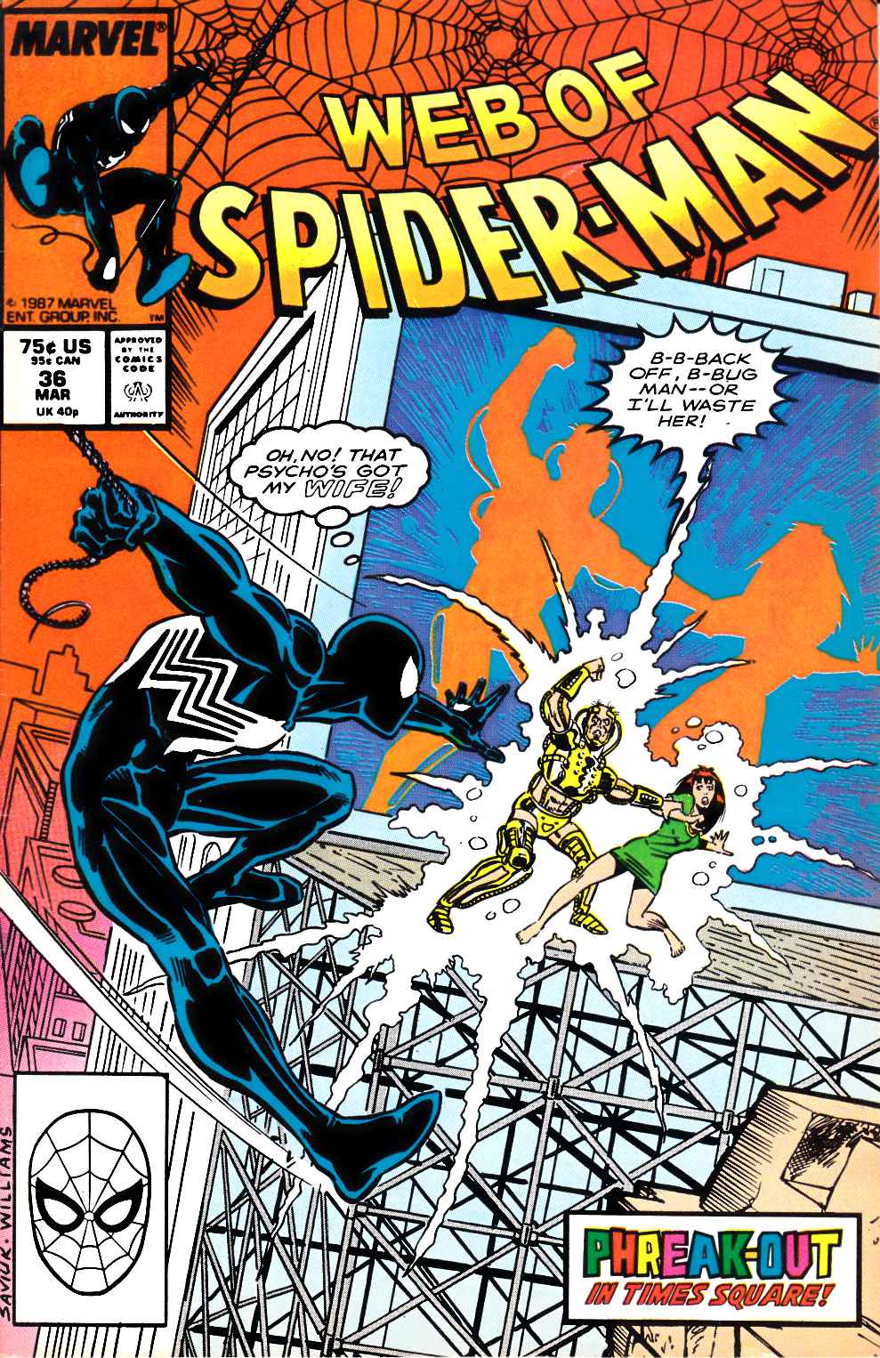 Web of Spider-Man #36 Fine Plus (6.5) [Marvel Comic] THUMBNAIL