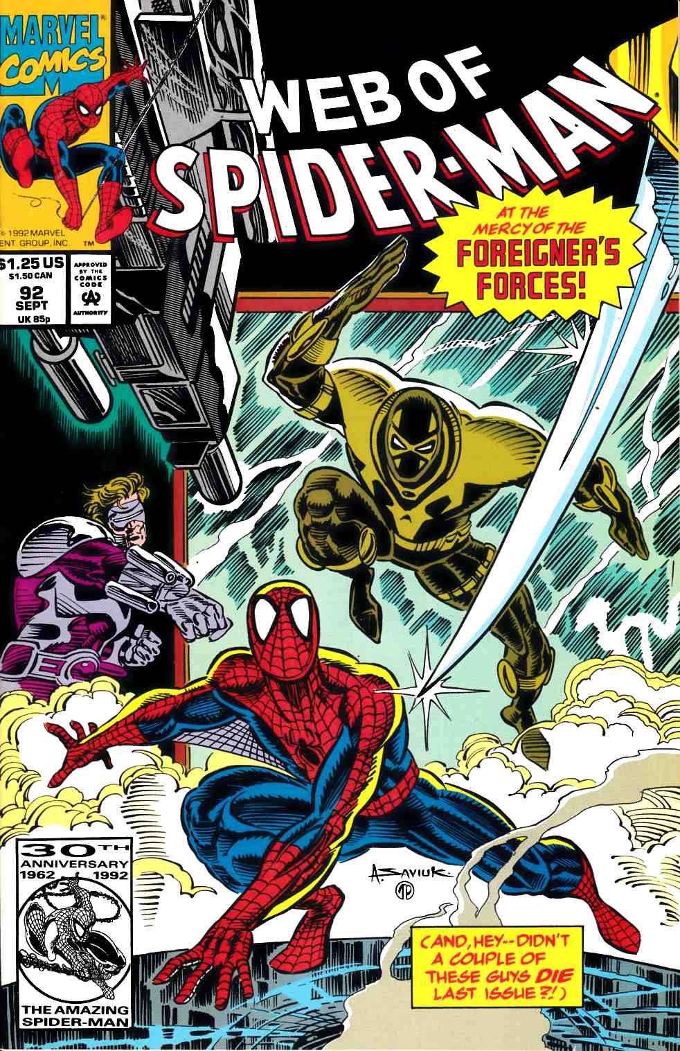 Web of Spider-Man #92 Very Fine (8.0) [Marvel Comic] LARGE