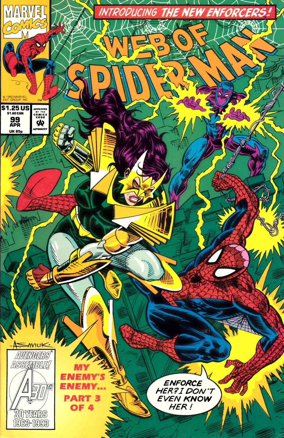 Web of Spider-Man #99 Near Mint (9.4) [Marvel Comic] LARGE