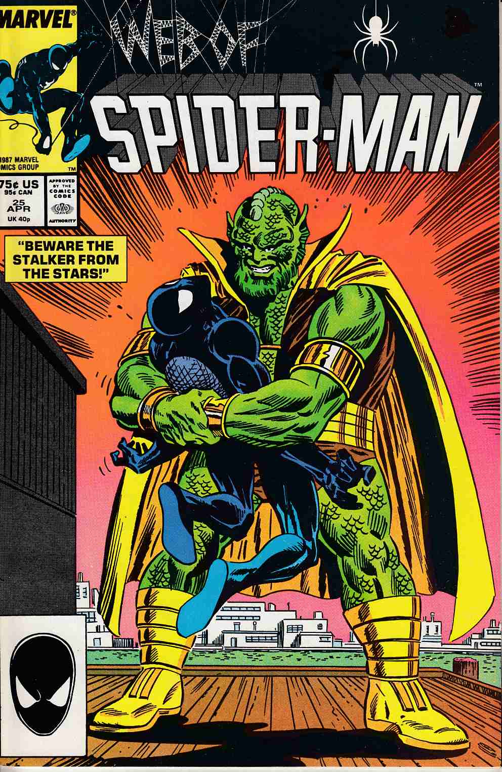 Web of Spider-Man #25 Near Mint (9.4) [Marvel Comic] LARGE