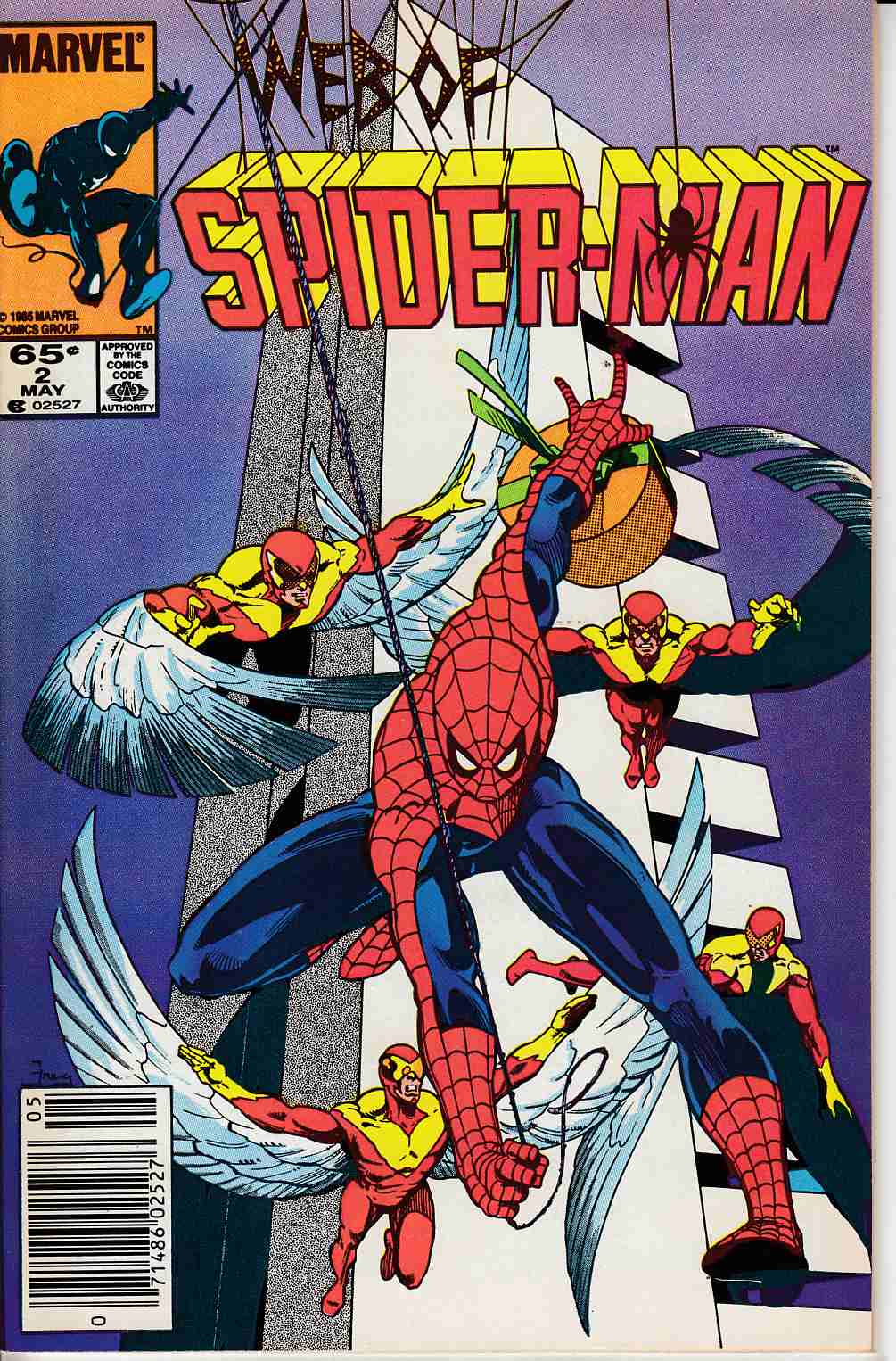 Web of Spider-Man #2 Newsstand Edition Very Fine Minus (7.5) [Marvel Comic] THUMBNAIL