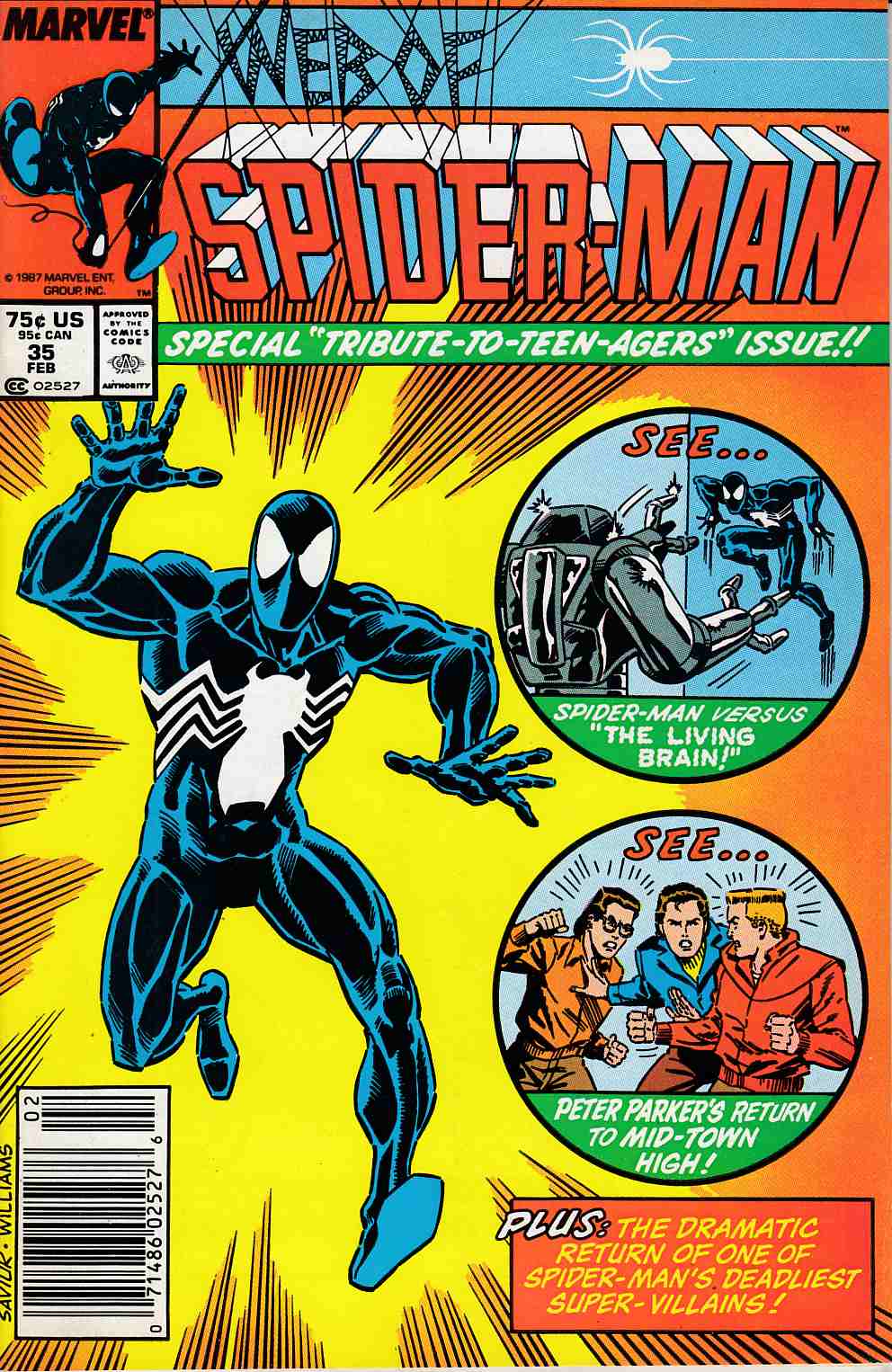 Web of Spider-Man #35 Newsstand Edition Fine (6.0) [Marvel Comic] LARGE