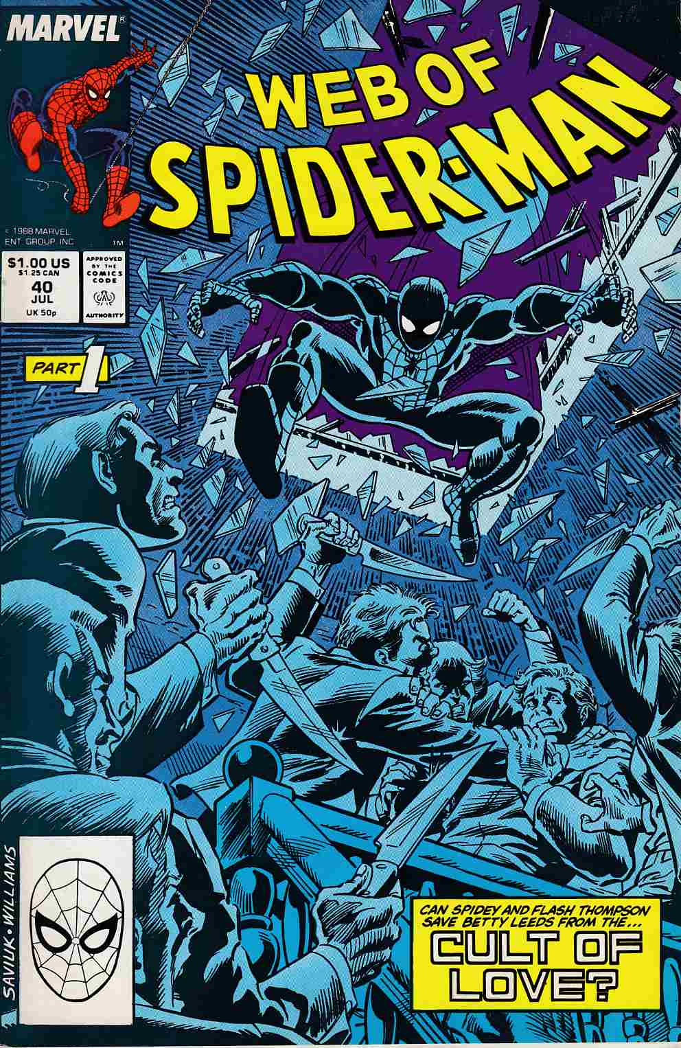Web of Spider-Man #40 Very Fine (8.0) [Marvel Comic] LARGE