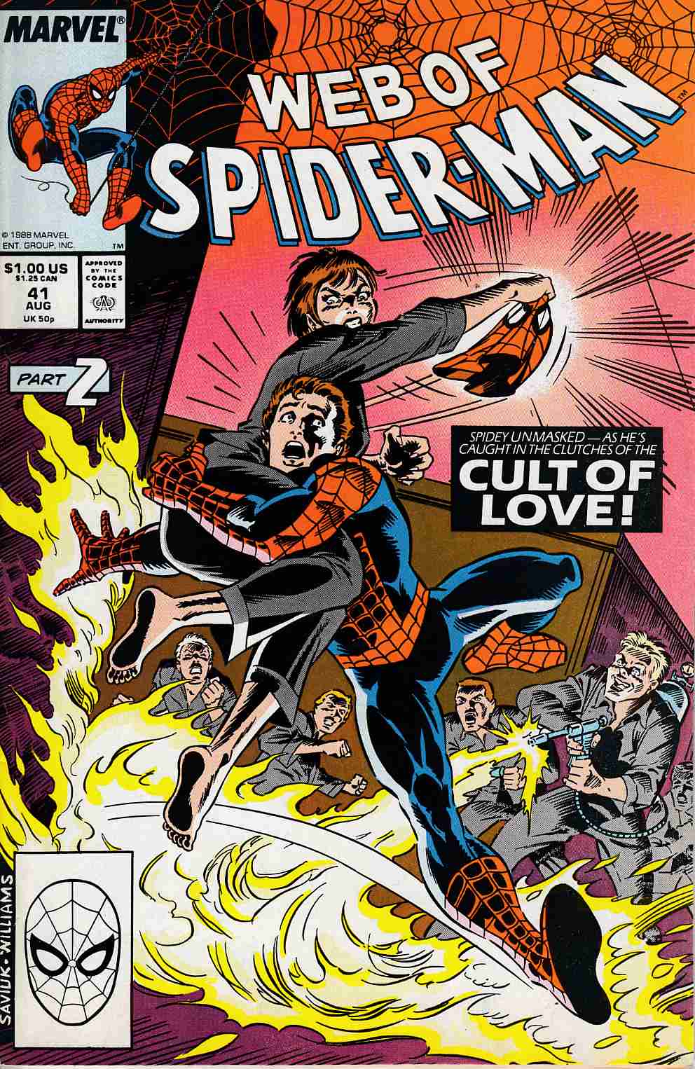 Web of Spider-Man #41 Fine (6.0) [Marvel Comic] LARGE