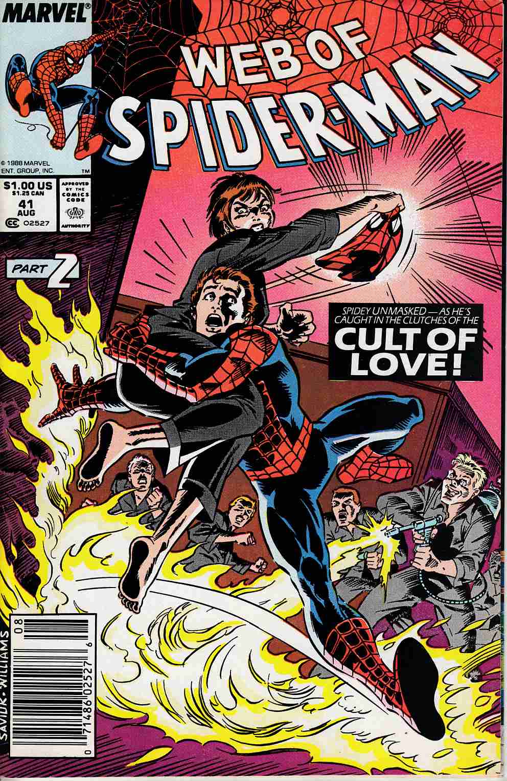 Web of Spider-Man #41 Newsstand Edition Fine (6.0) [Marvel Comic] LARGE