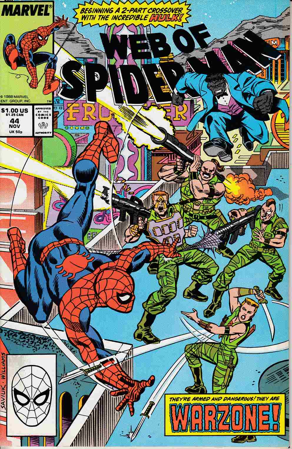 Web of Spider-Man #44 Very Fine (8.0) [Marvel Comic] THUMBNAIL