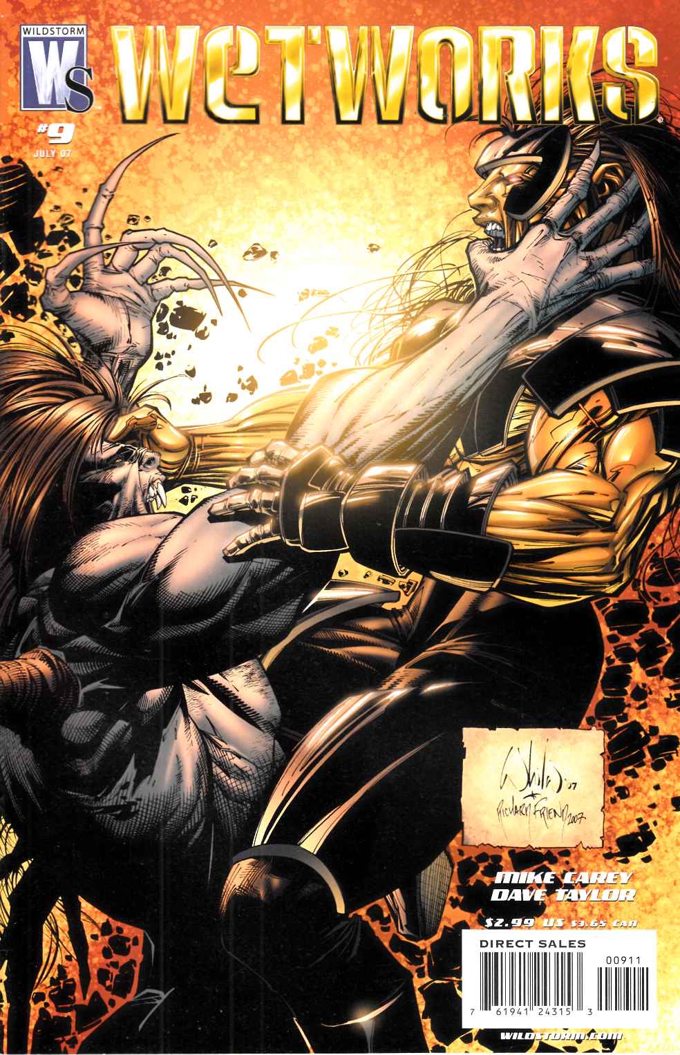 Wetworks #9 Very Fine (8.0) [DC Comic] LARGE