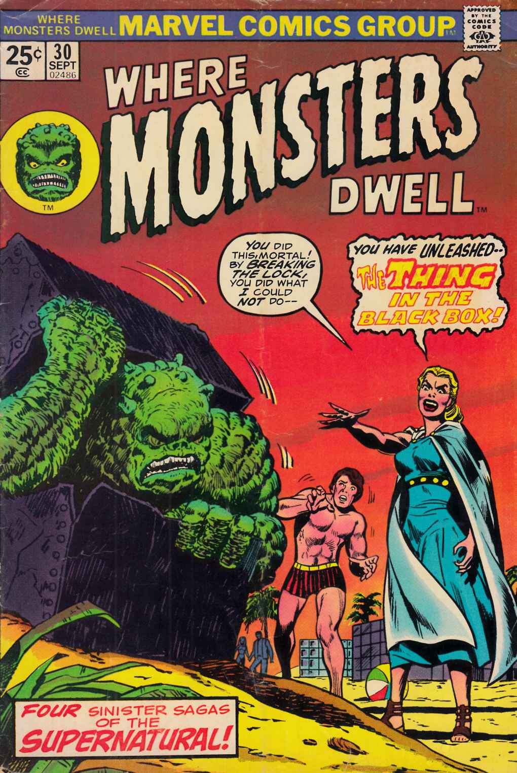 Where Monsters Dwell #30 Very Good (4.0) [Marvel Comic] THUMBNAIL