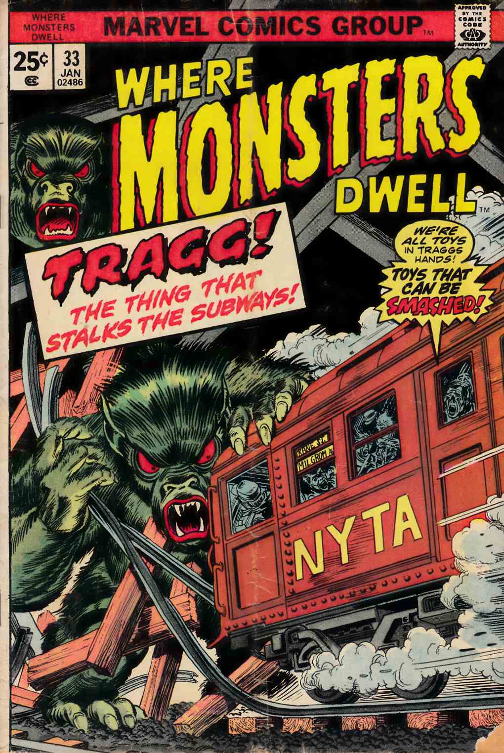 Where Monsters Dwell #33 Good (2.0) [Marvel Comic] THUMBNAIL
