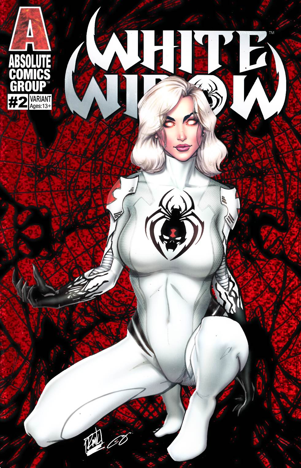 White Widow #2 Blood Webs Variant Cover Very Fine (8.0) [Absolute Comic] THUMBNAIL