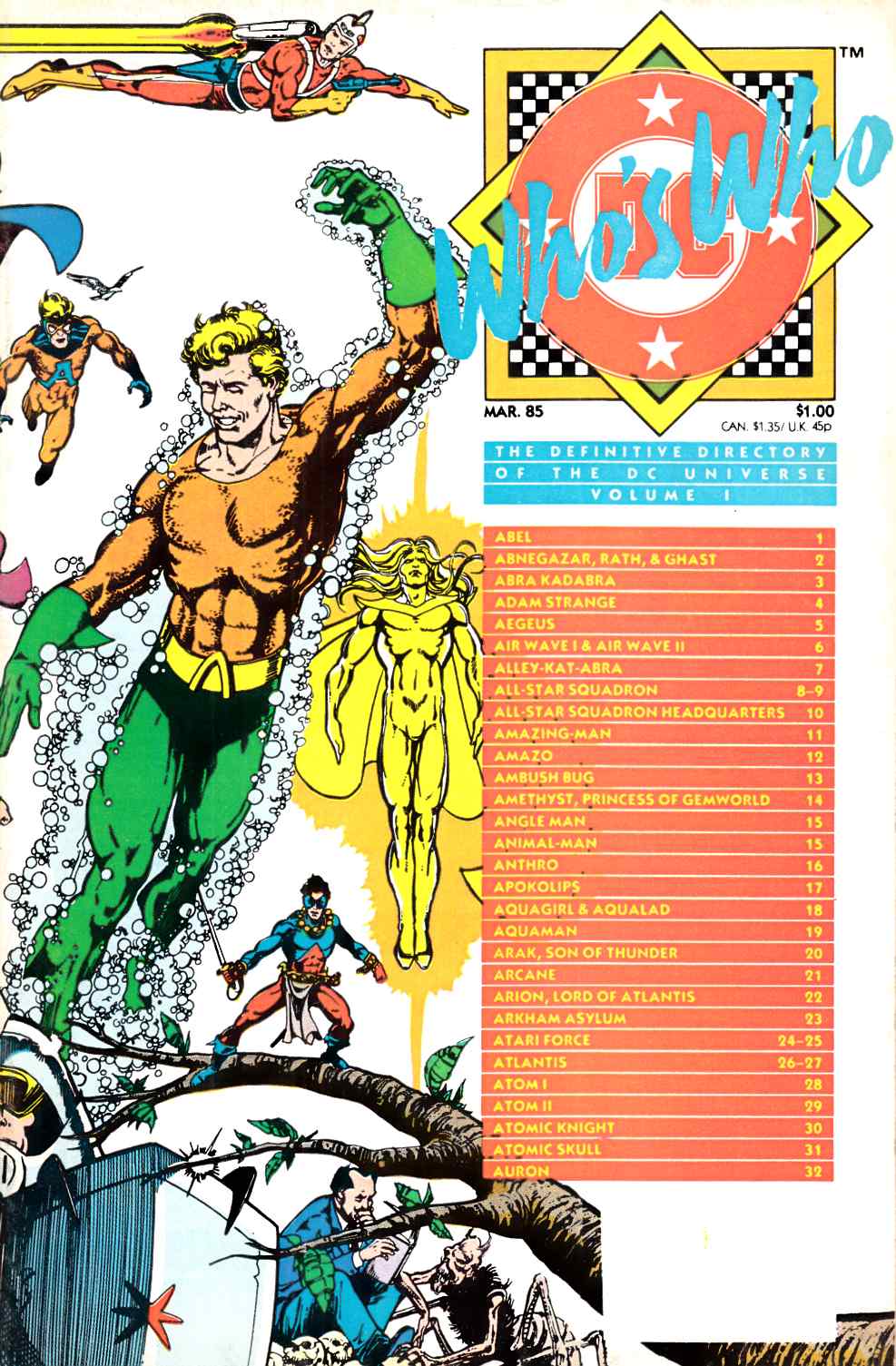 Who's Who Directory of DC Universe #1 Very Fine (8.0) [DC Comic] LARGE