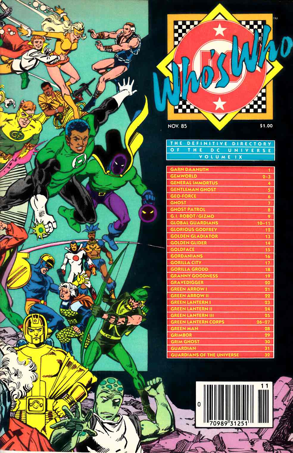 Who's Who Directory of DC Universe #9 Newsstand Edition Fine (6.0) [DC Comic] THUMBNAIL