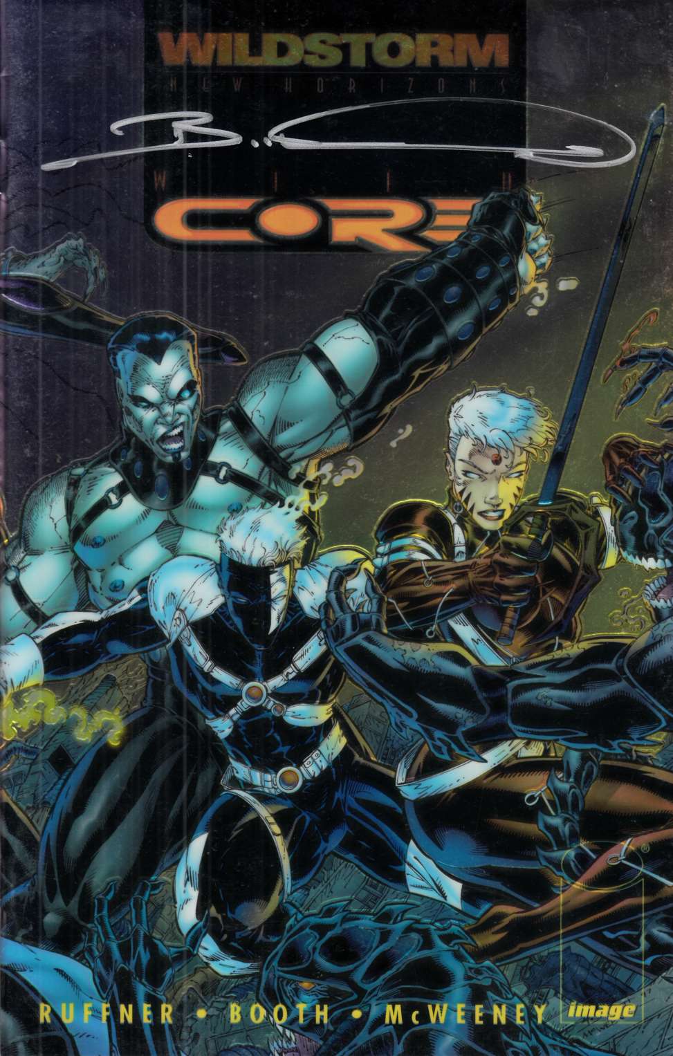 Wildcore #1 Chromium Cover Signed by Booth Near Mint (9.4) [Image Comic] THUMBNAIL