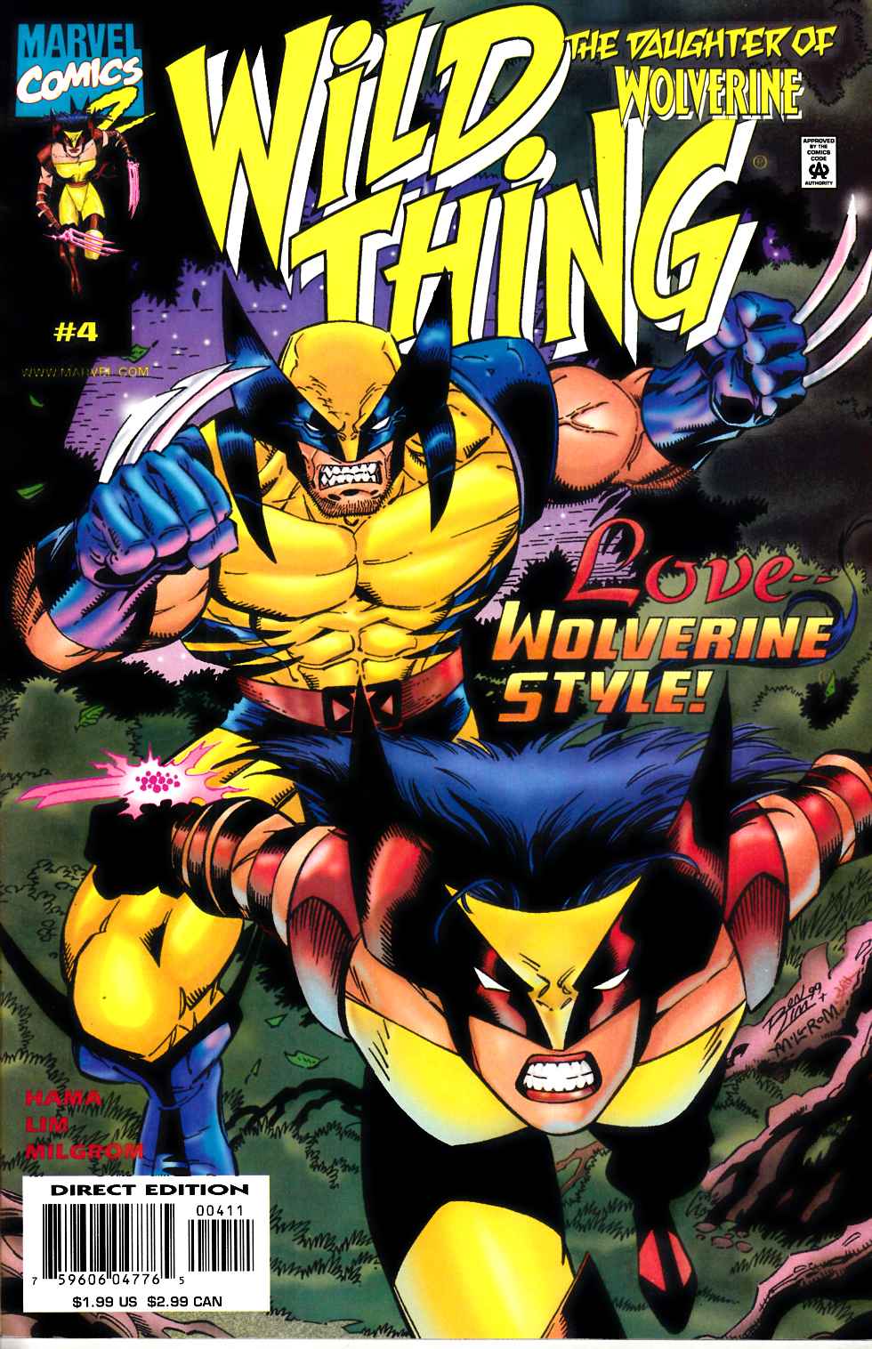 Wild Thing #4 Near Mint (9.4) [Marvel Comic] LARGE