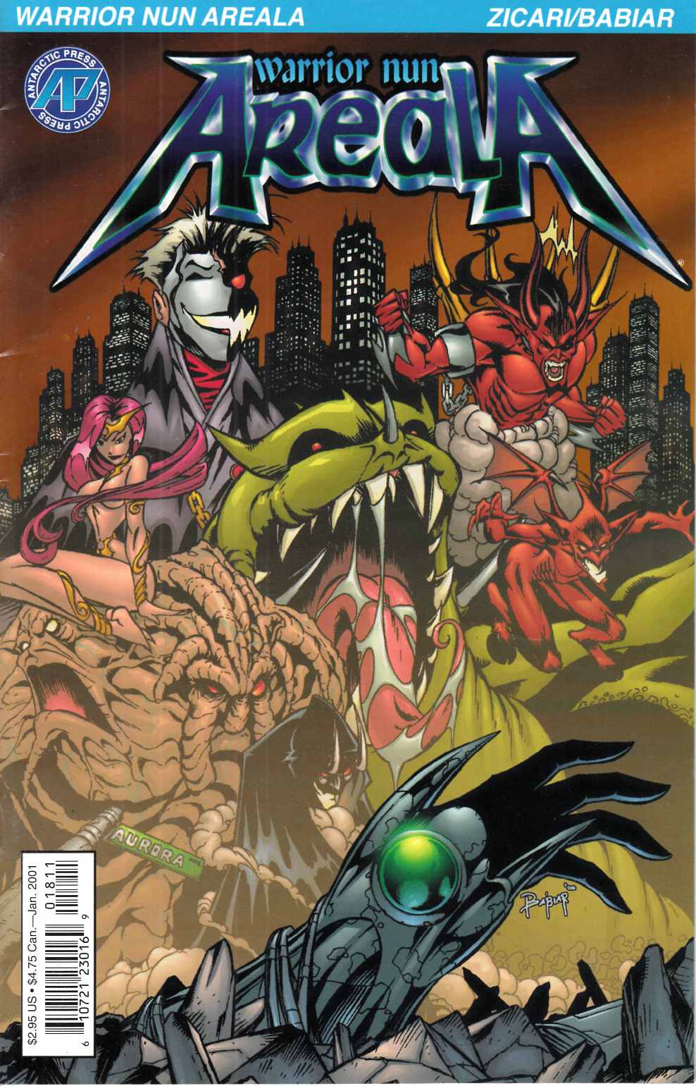 Warrior Nun Areala #18 Very Fine Minus (7.5)  [Antarctic Comic] LARGE