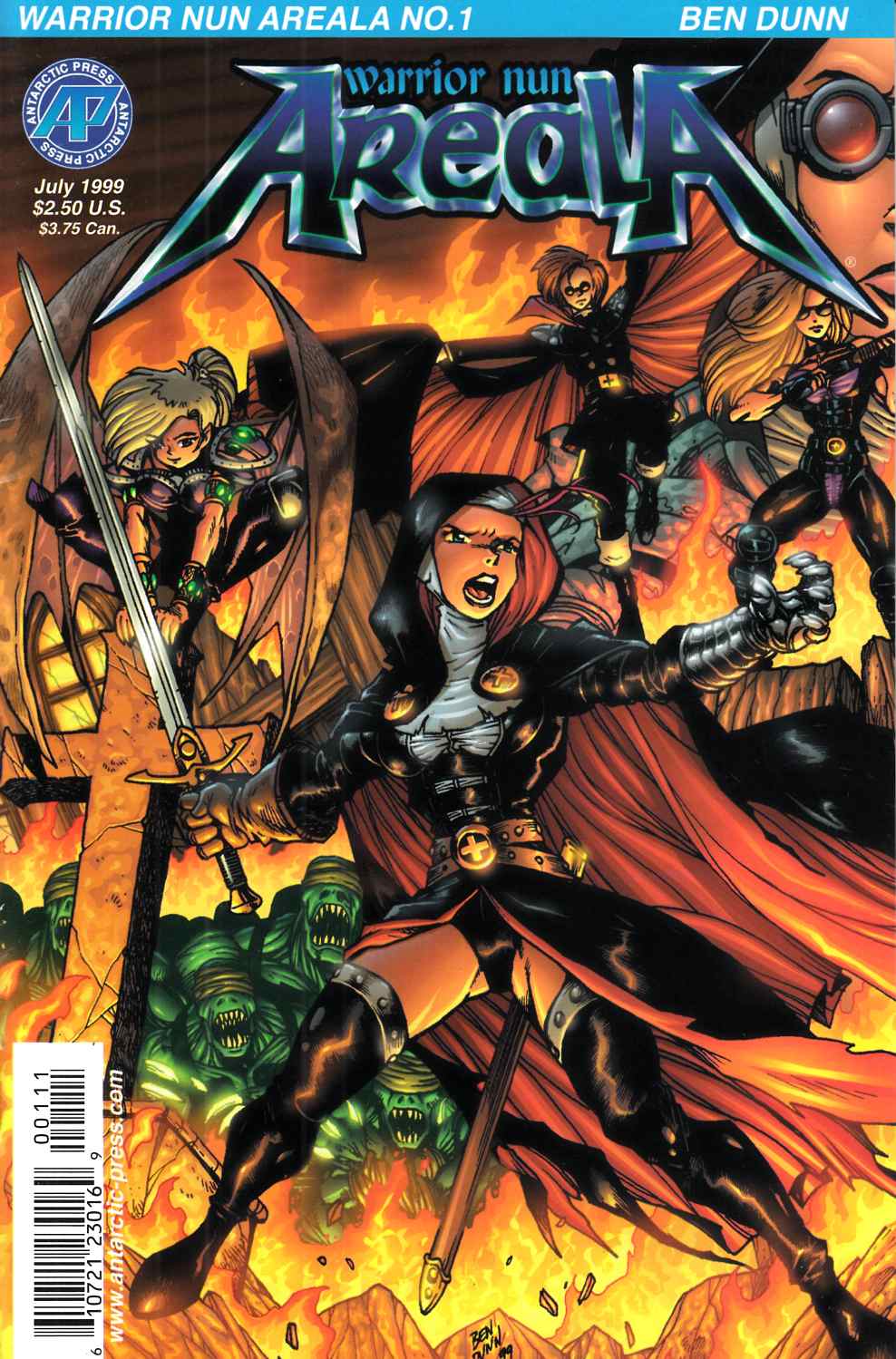 Warrior Nun Areala #1 Very Fine Minus (7.5)  [Antarctic Comic] THUMBNAIL