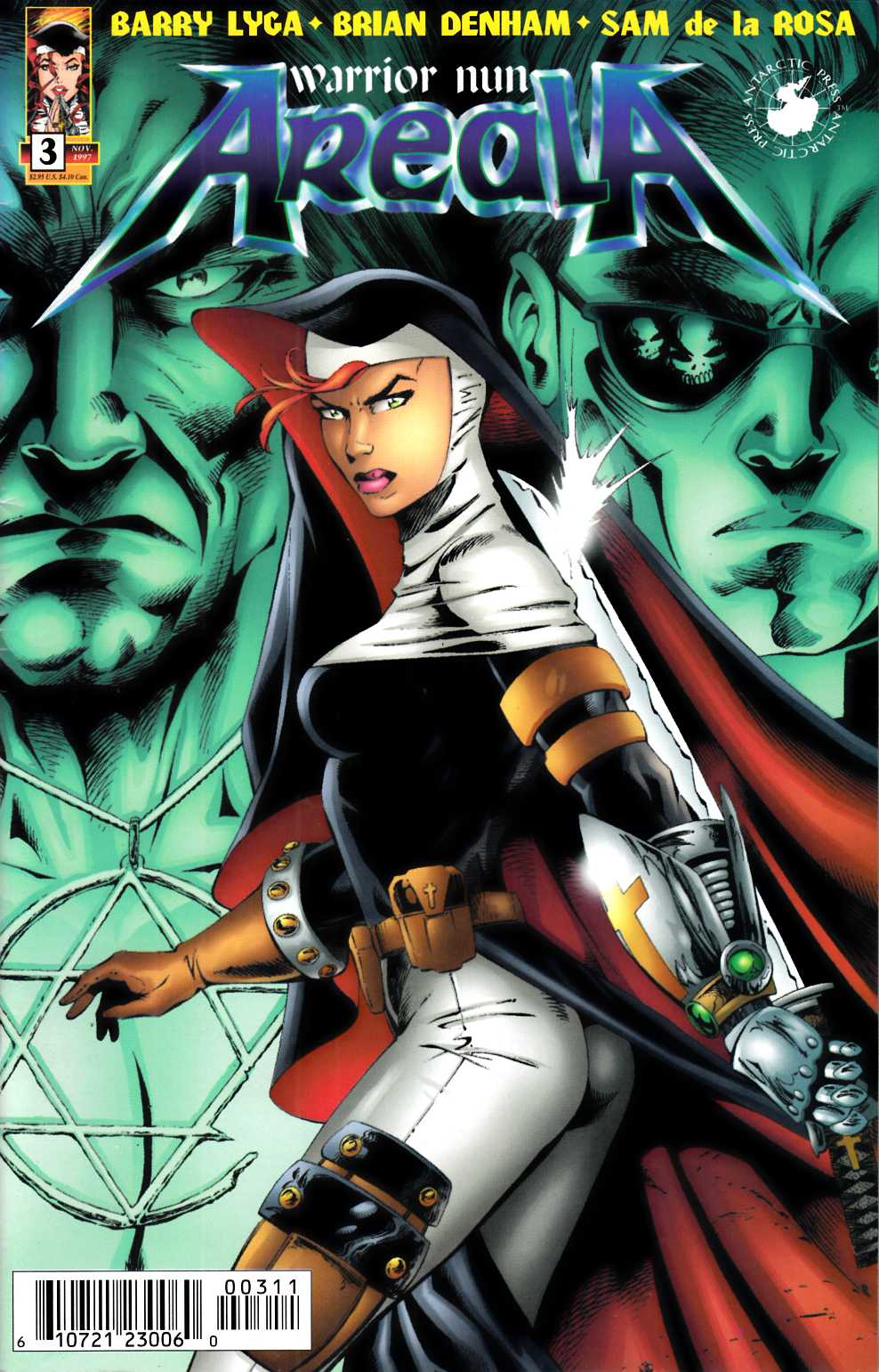Warrior Nun Areala #3 Very Fine Minus (7.5) [Antarctic Comic] LARGE