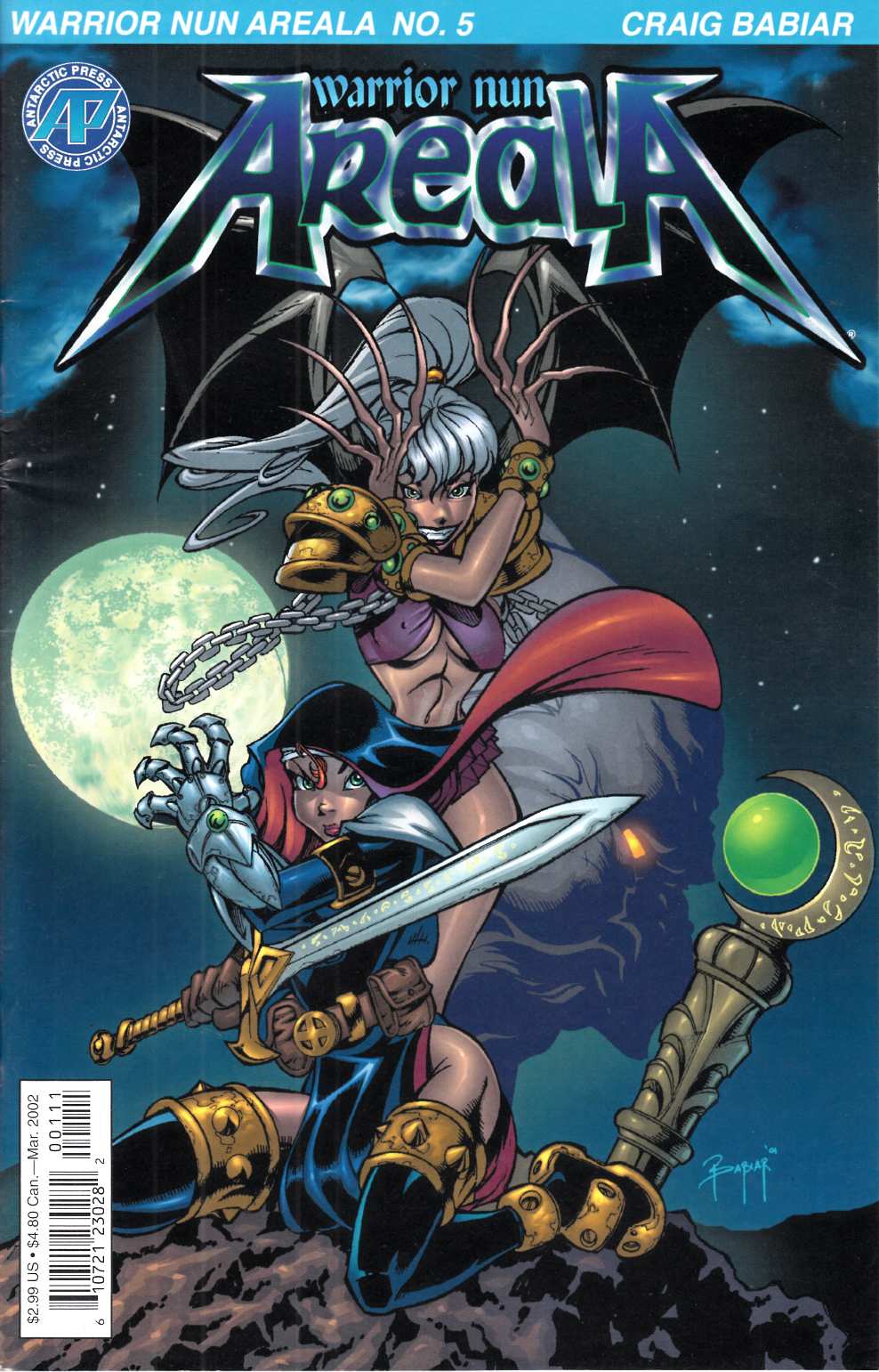 Warrior Nun Areala #5 Very Fine Minus (7.5)  [Antarctic Comic] THUMBNAIL