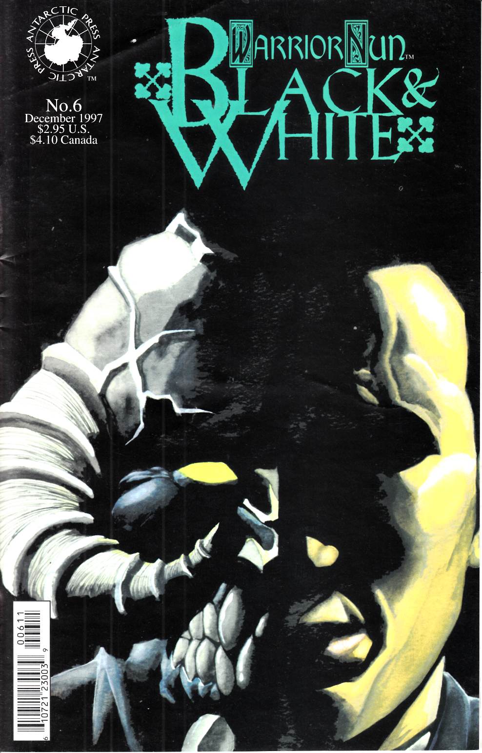 Warrior Nun Black and White #6 Fine (6.0) [Antarctic Comic] LARGE