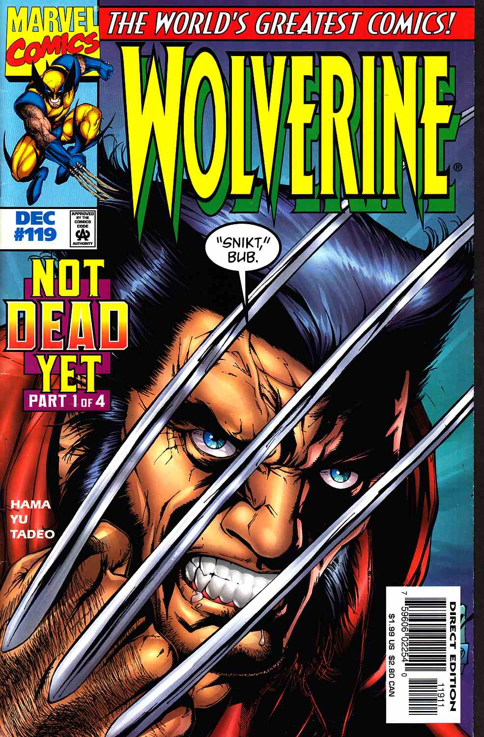 Wolverine #119 Near Mint (9.4) [Marvel Comic] LARGE