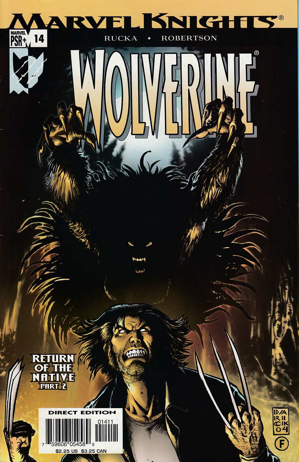 Wolverine #14 Fine (6.0) [Marvel Comic] THUMBNAIL