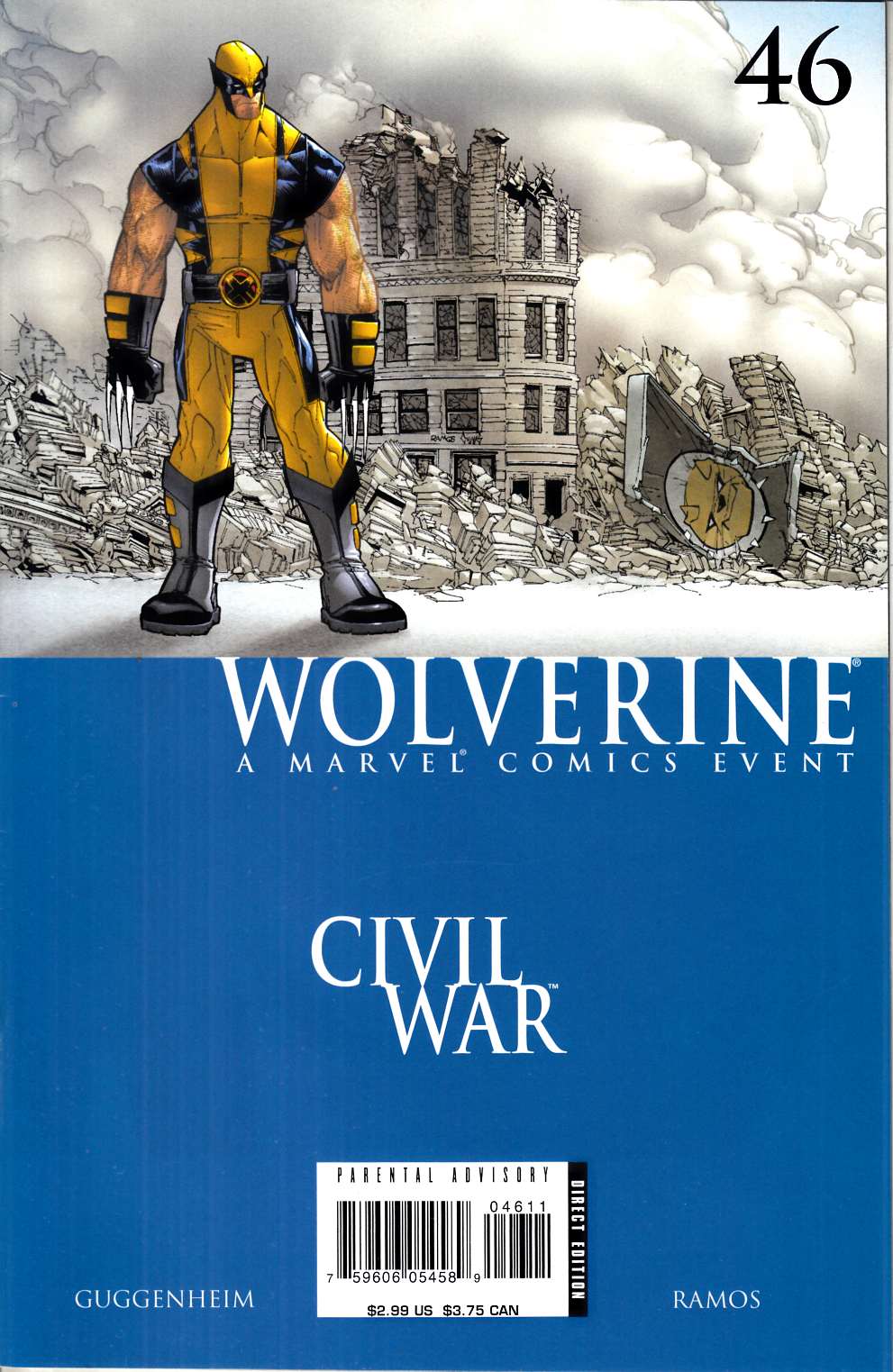 Wolverine #46 Very Fine (8.0) [Marvel Comic] THUMBNAIL