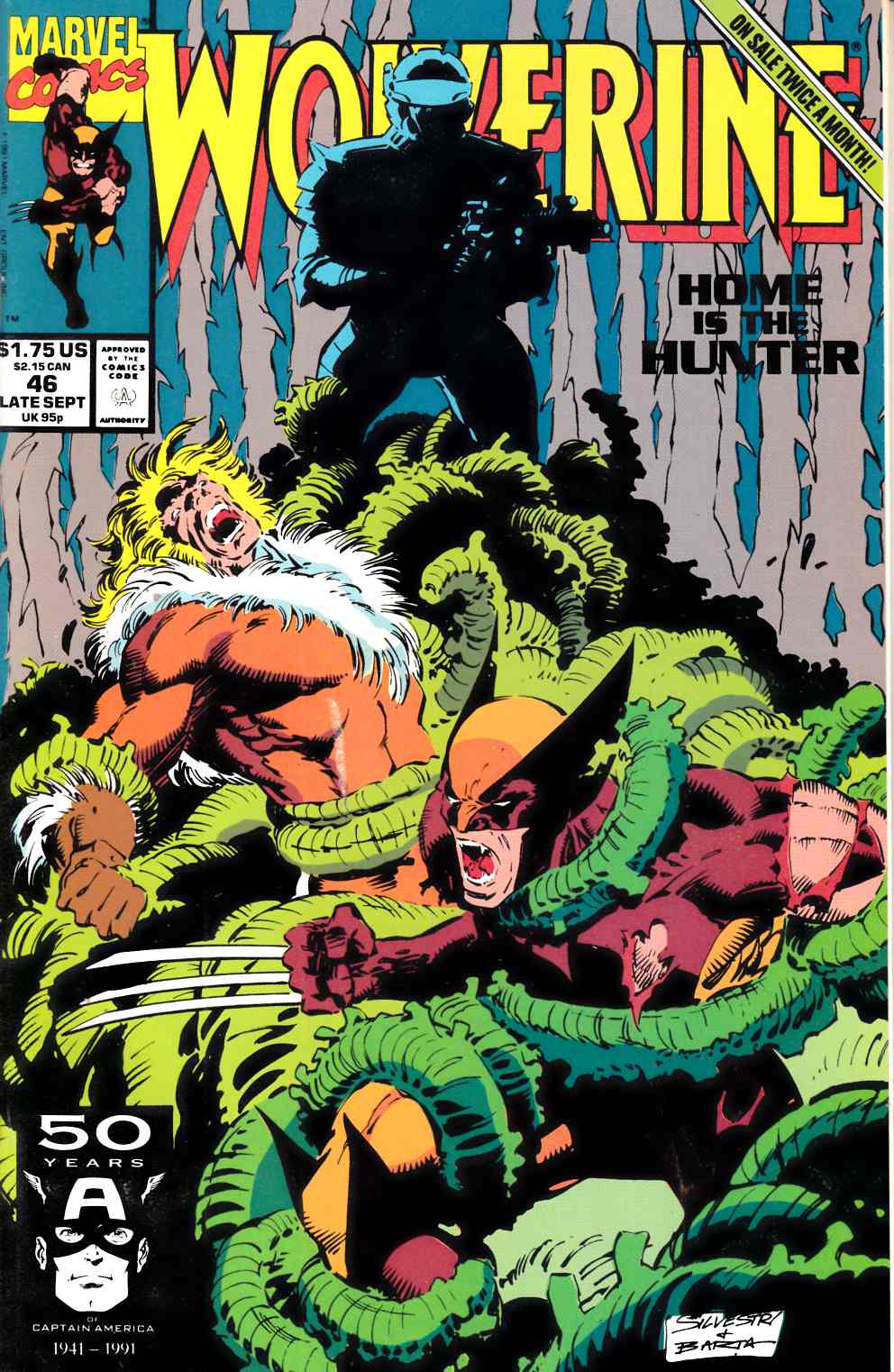 Wolverine #46 Very Fine (8.0) [Marvel Comic] LARGE