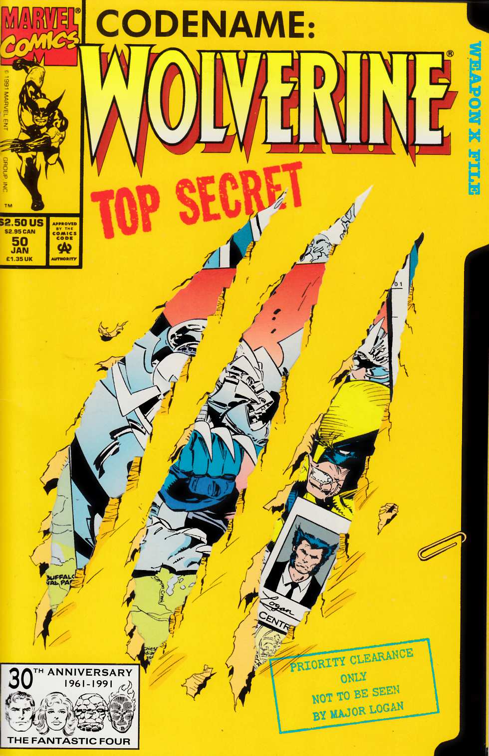 Wolverine #50 Very Fine (8.0) [Marvel Comic] LARGE