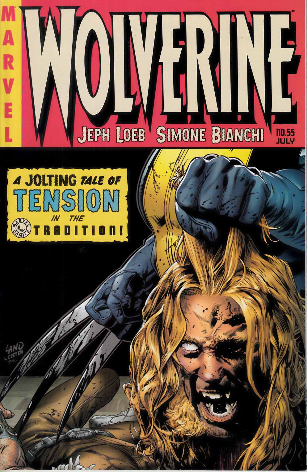 Wolverine #55 Land Variant Cover Very Fine (8.0) [Marvel Comic] LARGE