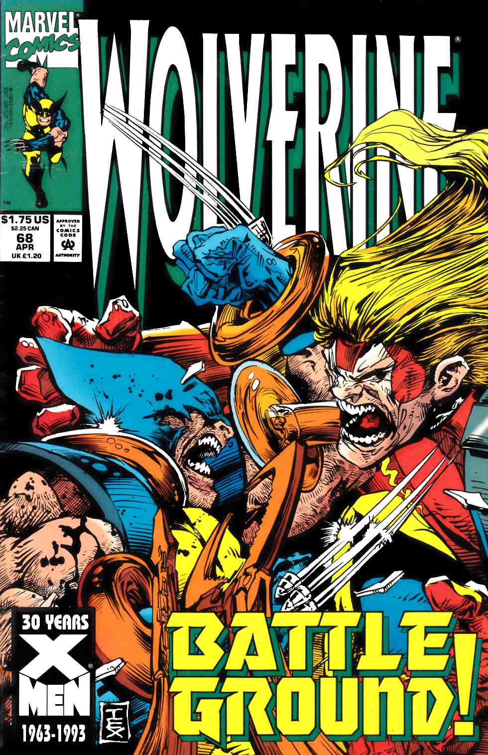 Wolverine #68 Fine (6.0) [Marvel Comic] LARGE