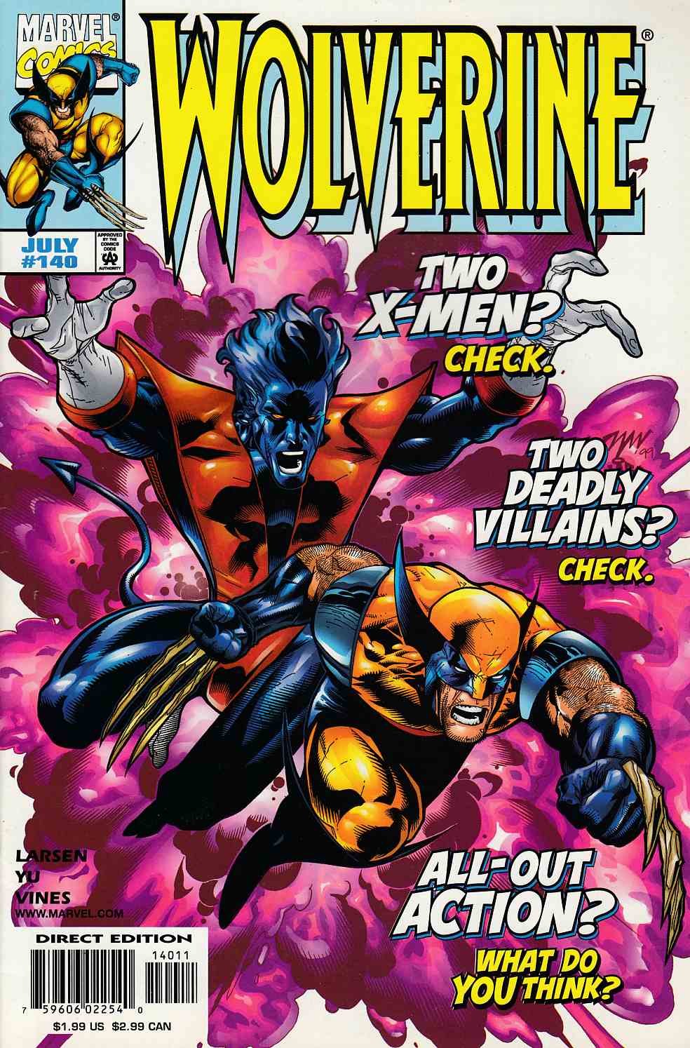 Wolverine #140 Near Mint (9.4) [Marvel Comic] LARGE