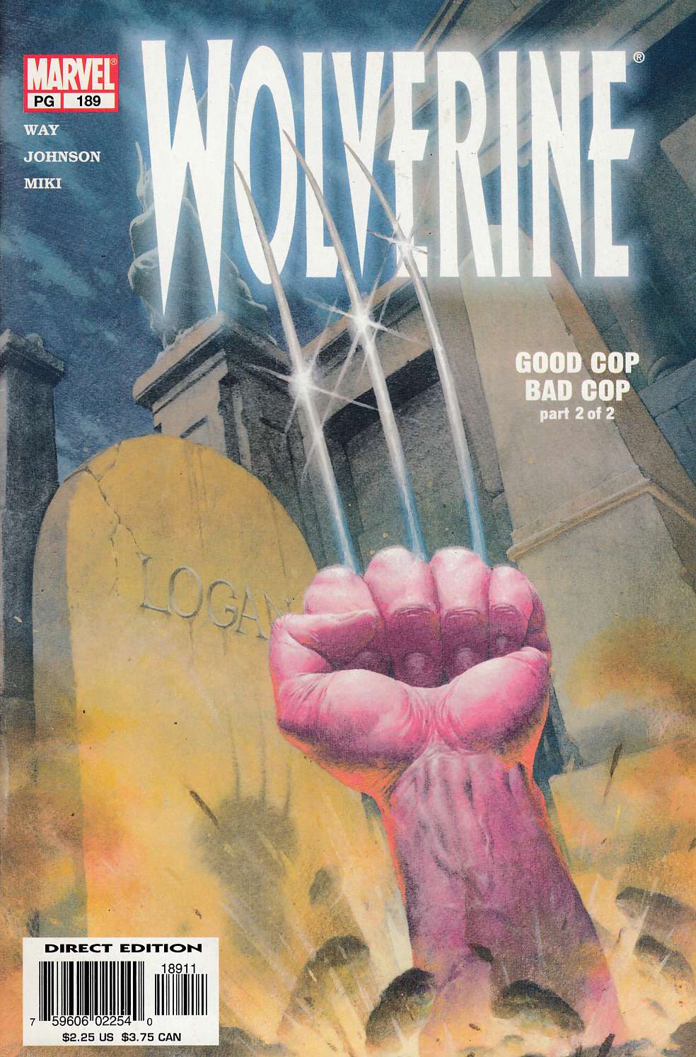 Wolverine #189 Near Mint (9.4) [Marvel Comic] LARGE