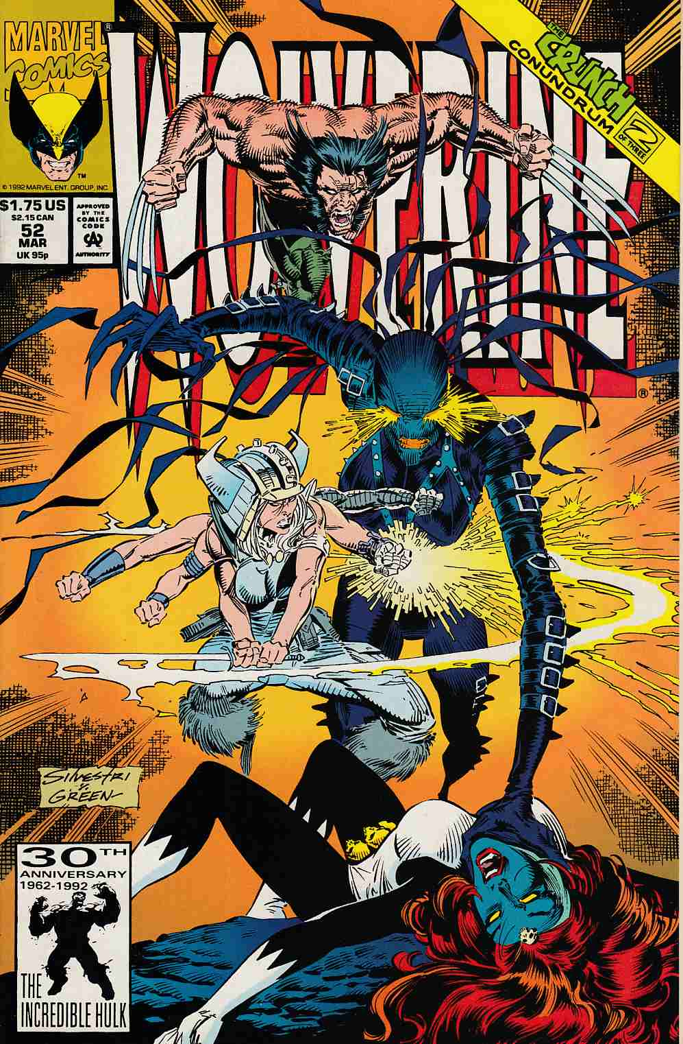 Wolverine #52 Near Mint (9.4) [Marvel Comic] THUMBNAIL