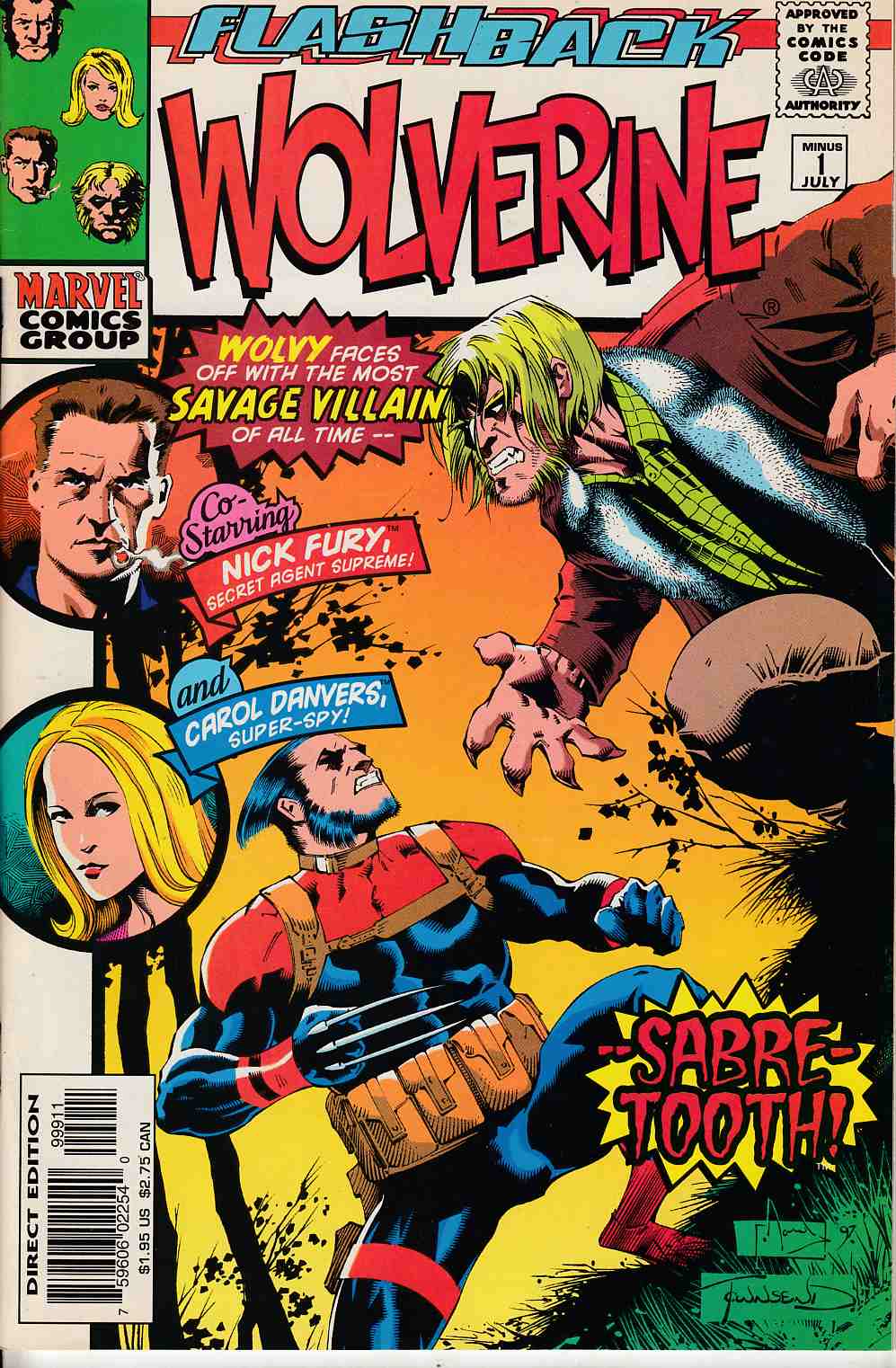 Wolverine #Minus 1 Very Fine Minus (7.5) [Marvel Comic] LARGE
