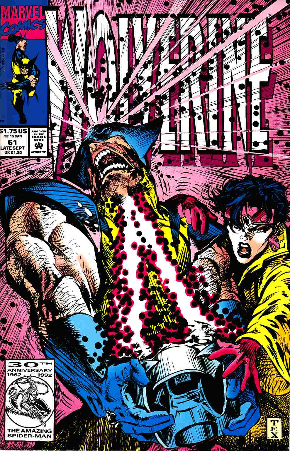 Wolverine #61 Near Mint (9.4) [Marvel Comic] THUMBNAIL