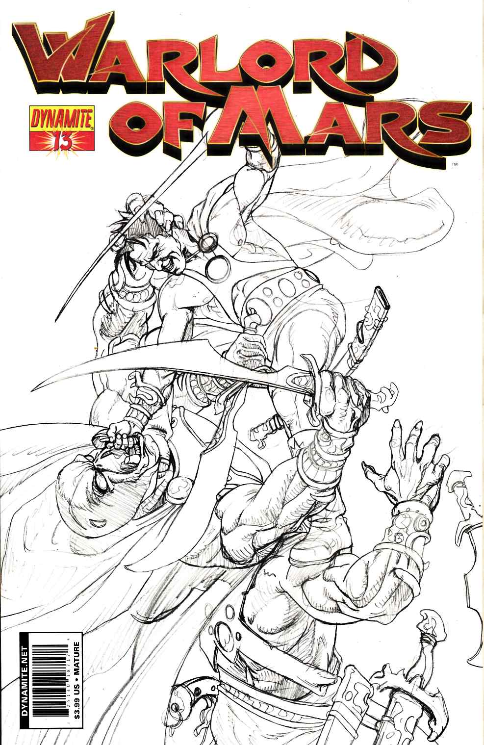 Warlord of Mars #13 Second Printing Fine (6.0) [Dynamite Comic] LARGE